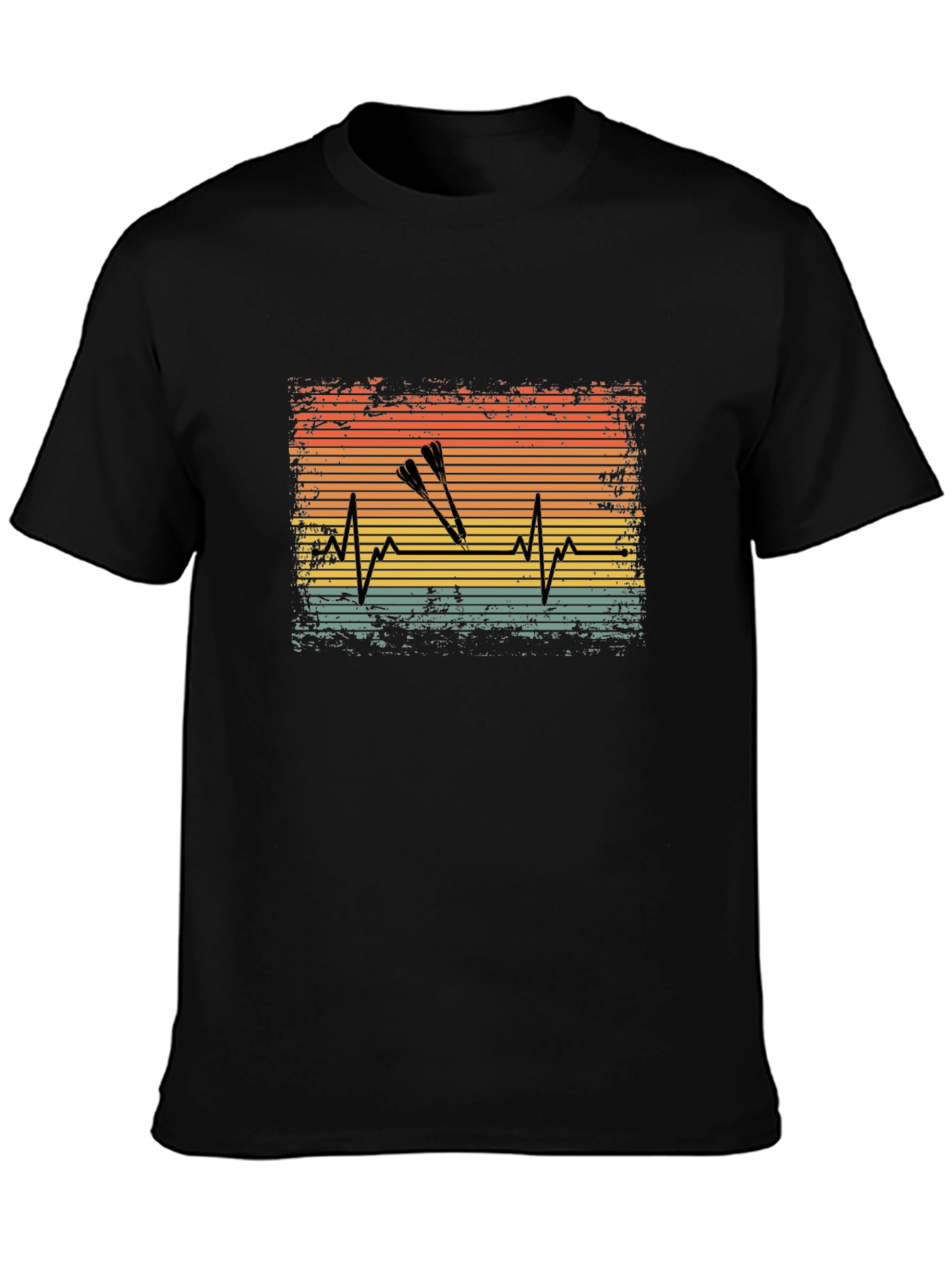 Retro Darts Heartbeat T-Shirt