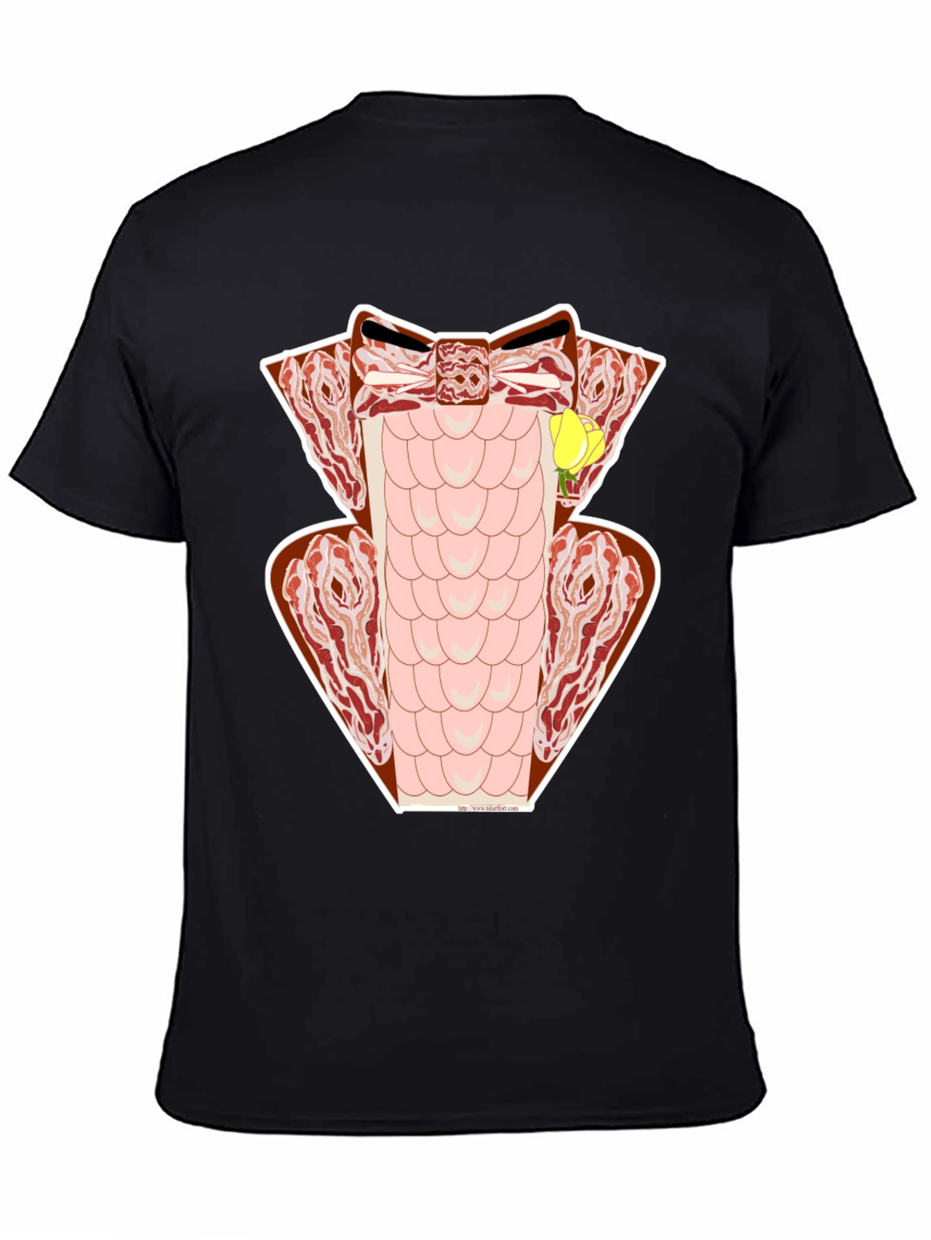 Bacon Tuxedo T-Shirt - Novelty Meat Formal Wear
