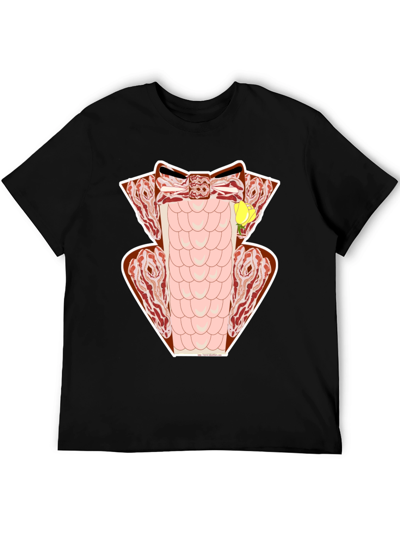 Bacon Tuxedo T-Shirt - Novelty Meat Formal Wear