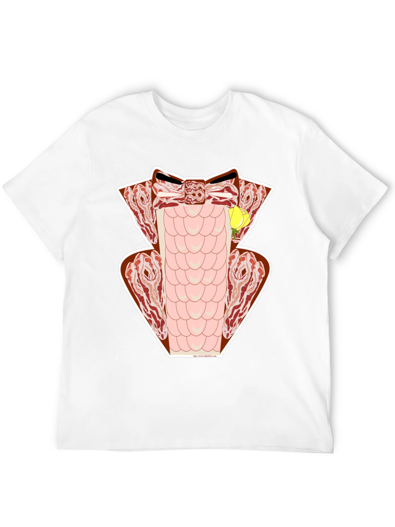 Bacon Tuxedo T-Shirt - Novelty Meat Formal Wear