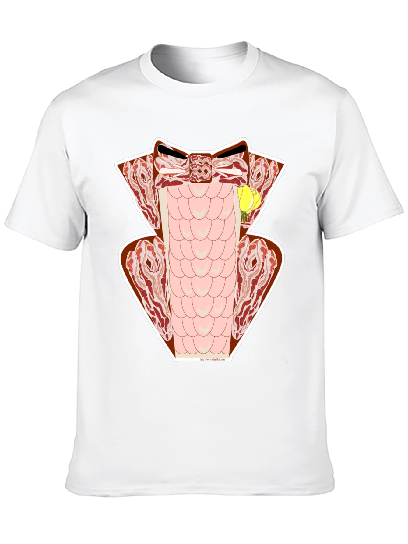 Bacon Tuxedo T-Shirt - Novelty Meat Formal Wear