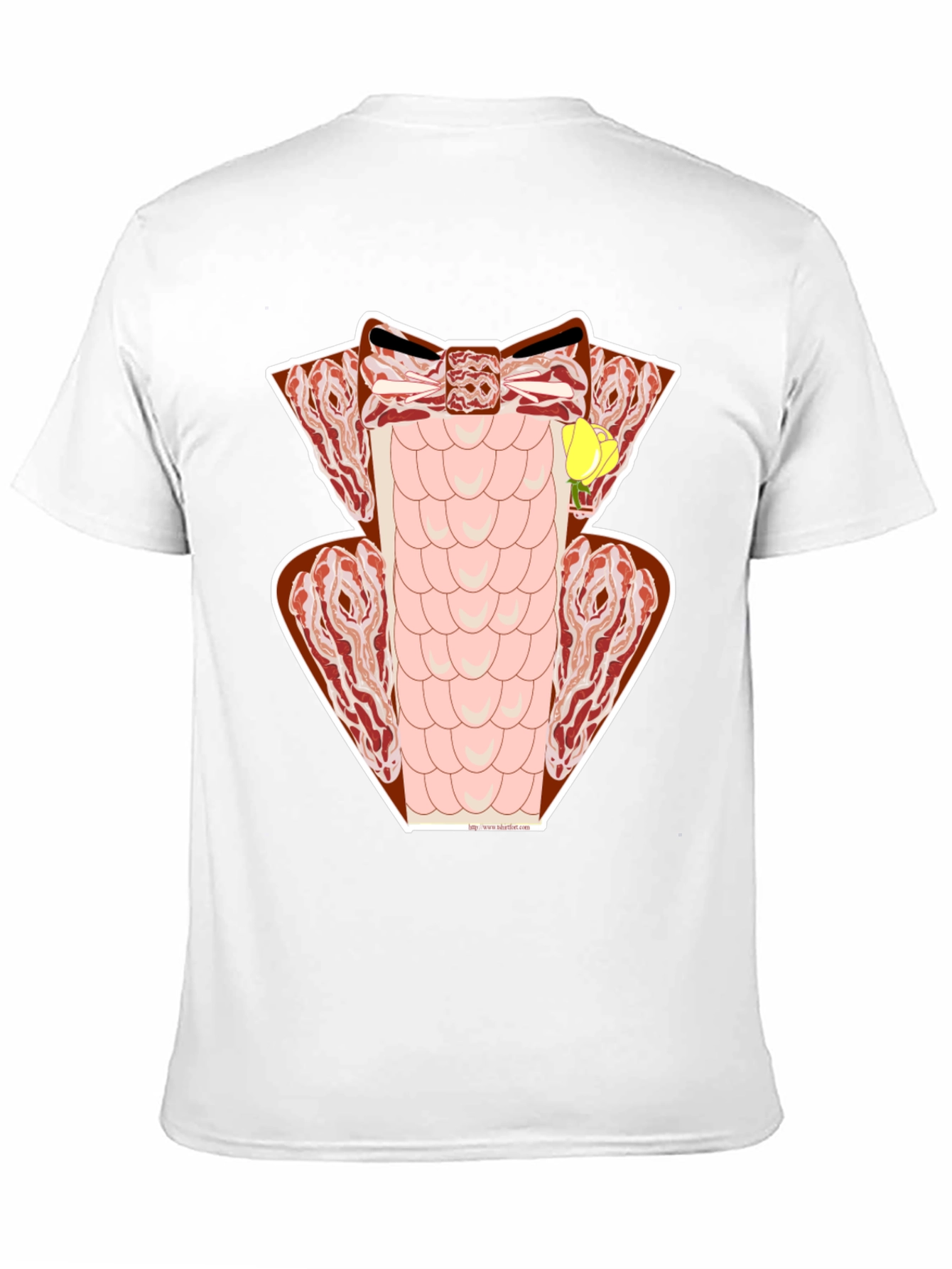 Bacon Tuxedo T-Shirt - Novelty Meat Formal Wear
