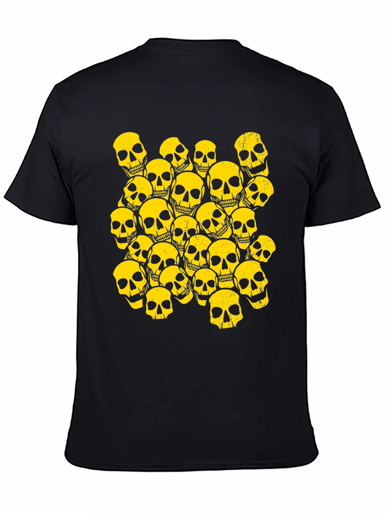 Skull Print Crew Neck T-Shirt
