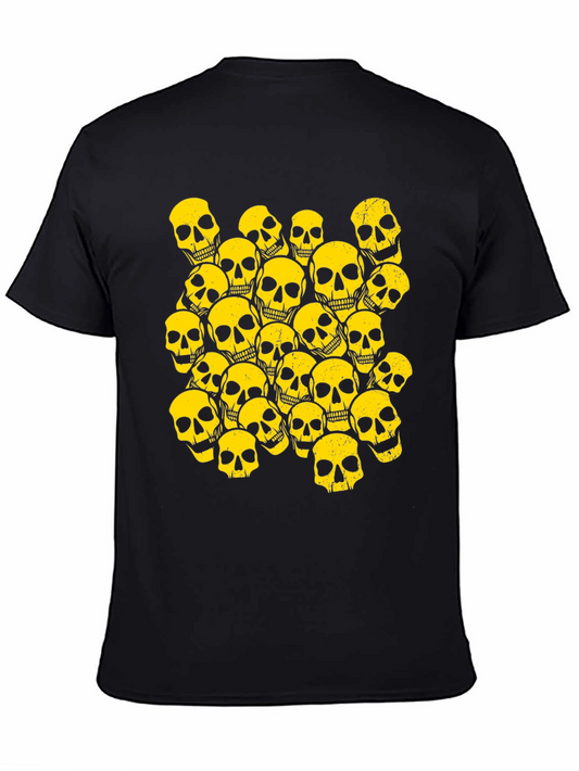 Skull Print Crew Neck T-Shirt