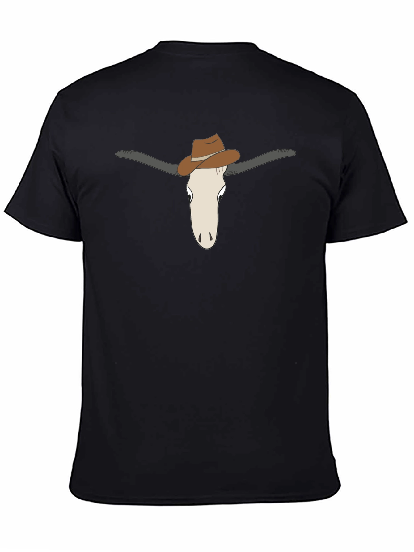Cowboy Steer Graphic Tee - Black