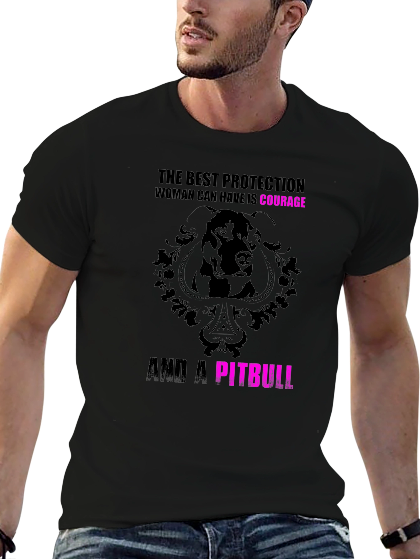 Courage & Pitbull Graphic Tee