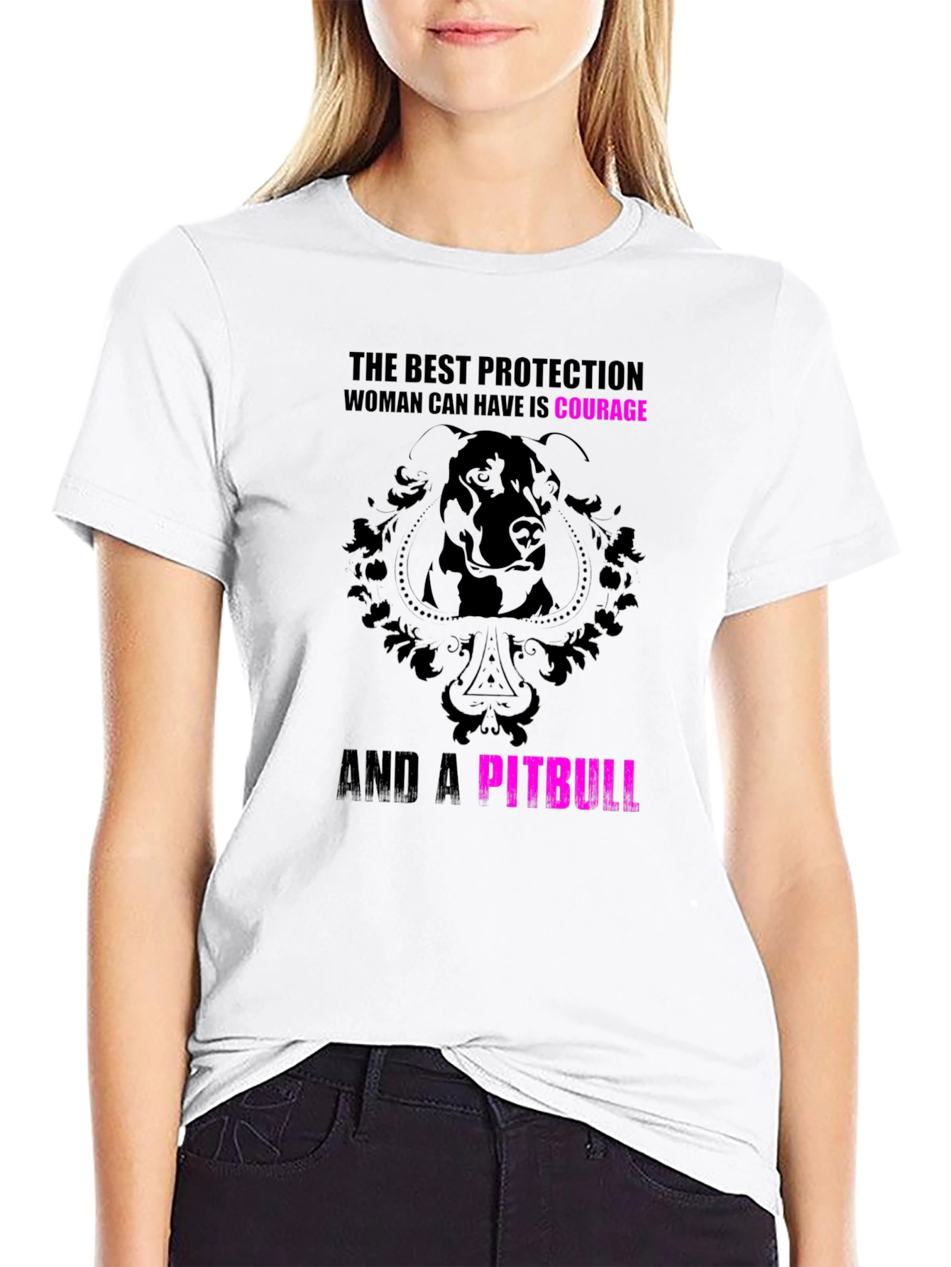 Courage & Pitbull Graphic Tee