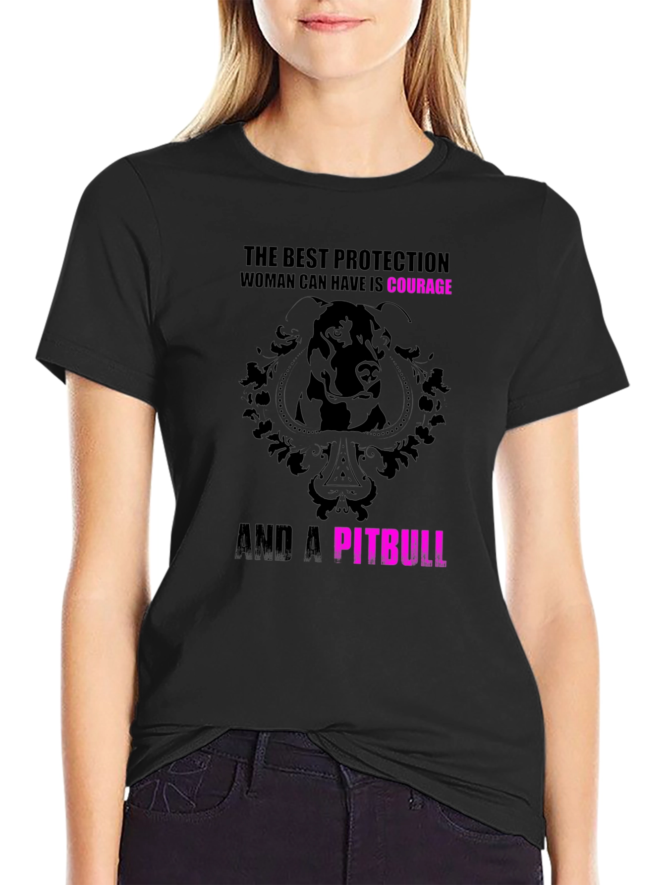 Courage & Pitbull Graphic Tee