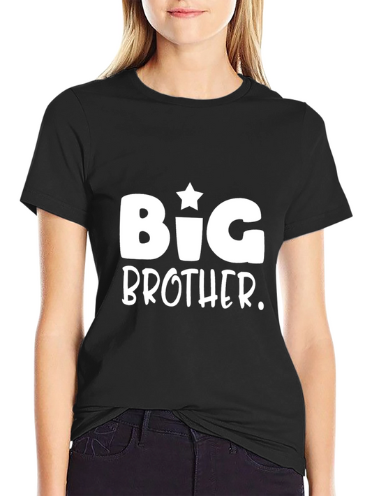 Big Brother Graphic Tee - Black Cotton Shirt