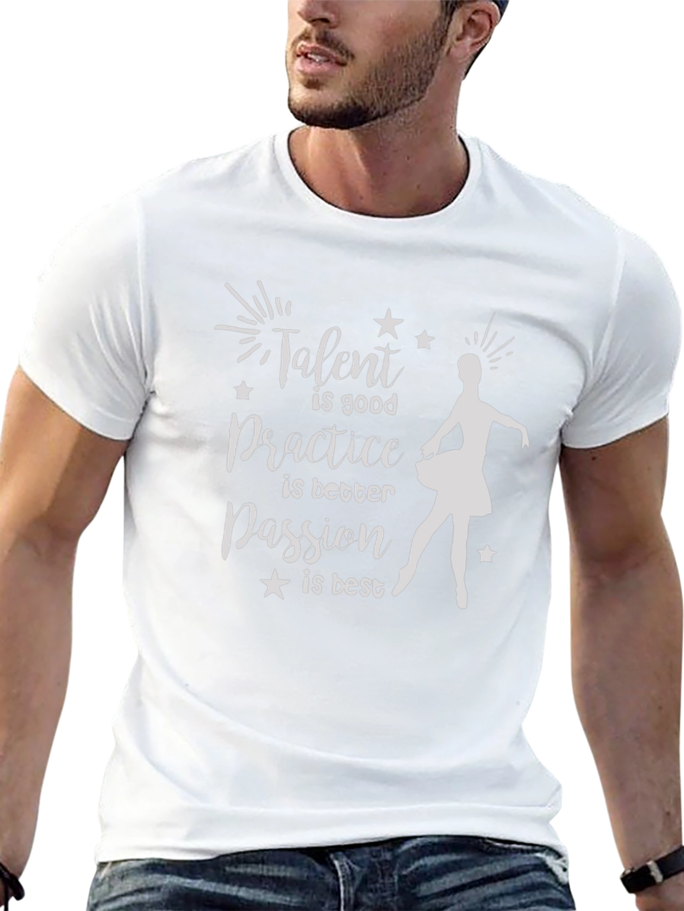 Talent Passion Practice Ballerina Graphic Tee