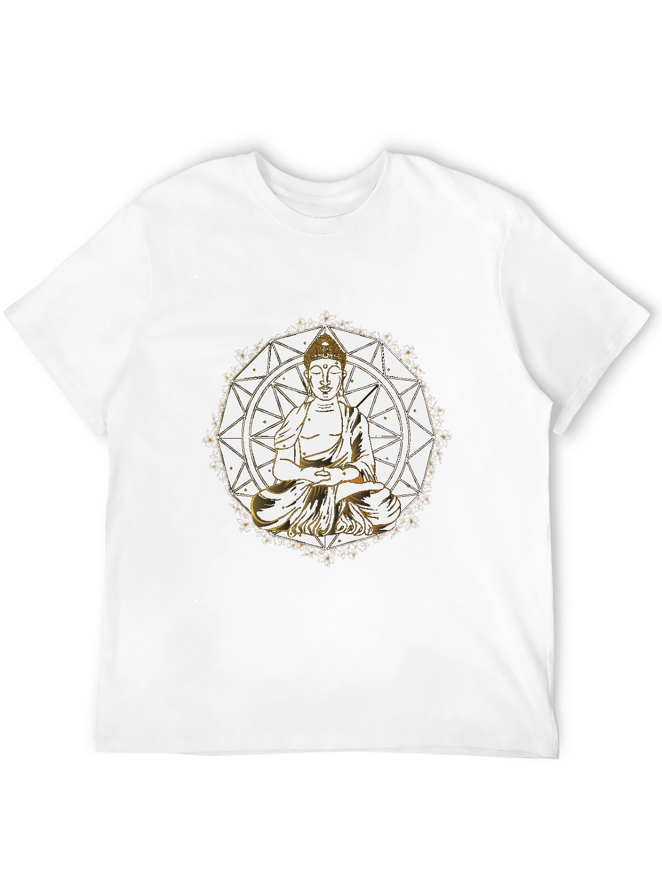 Buddha Mandala Graphic Tee - Meditative Style