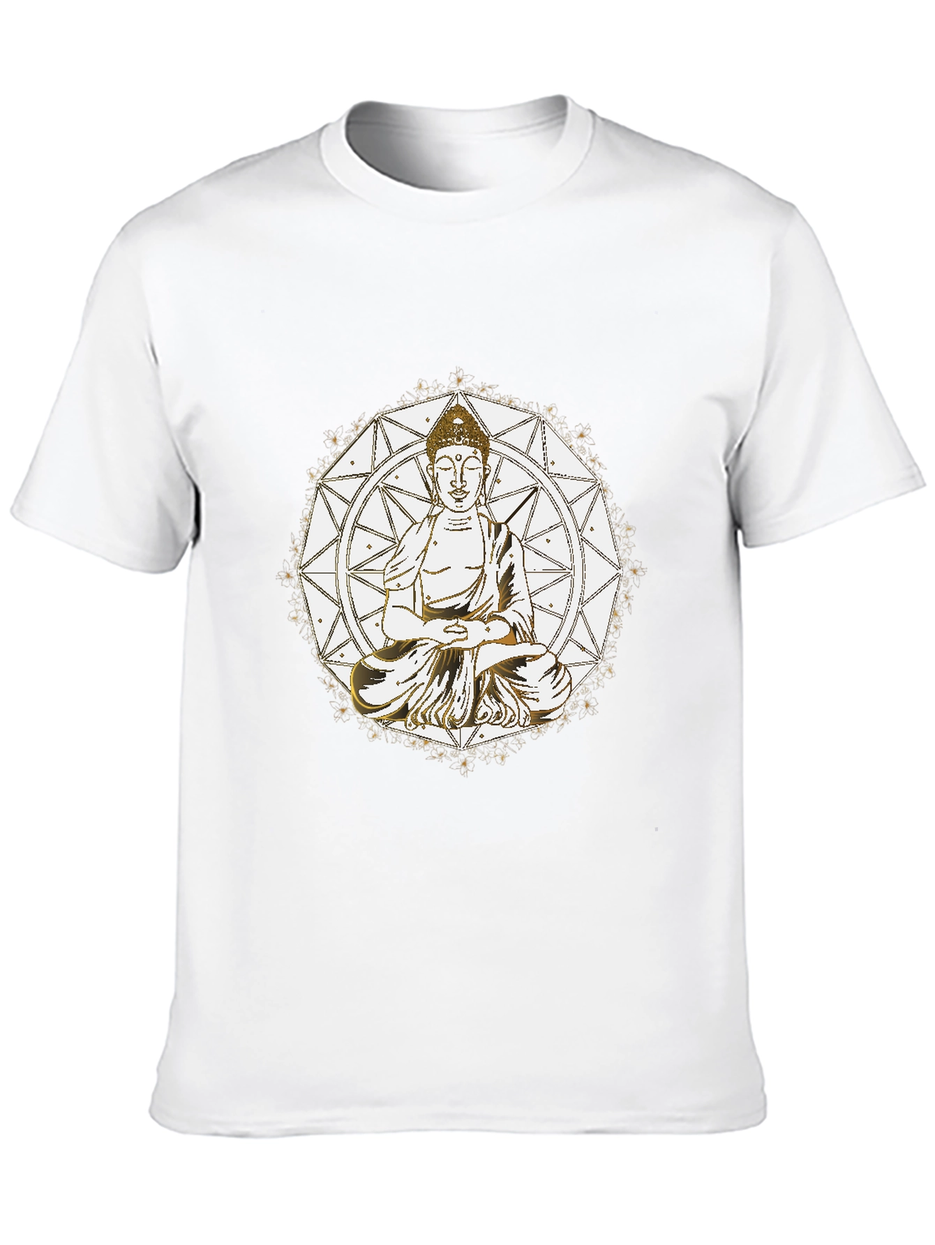 Buddha Mandala Graphic Tee - Meditative Style