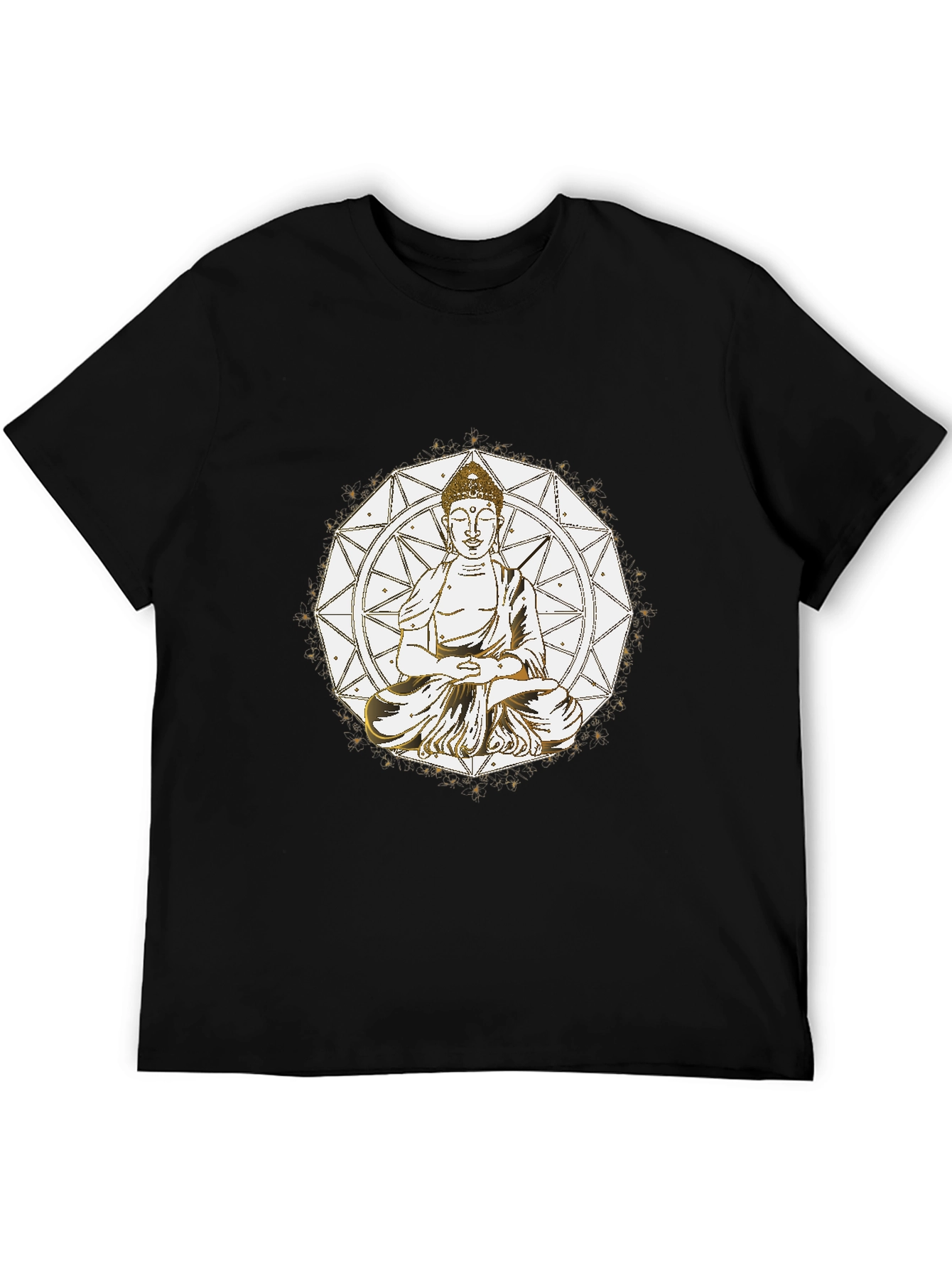 Buddha Mandala Graphic Tee - Meditative Style