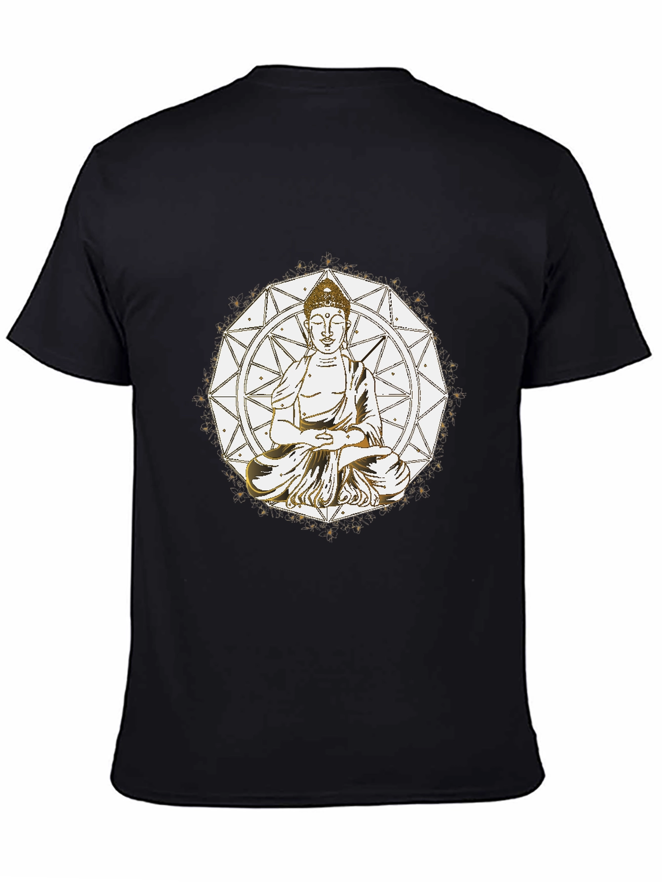 Buddha Mandala Graphic Tee - Meditative Style