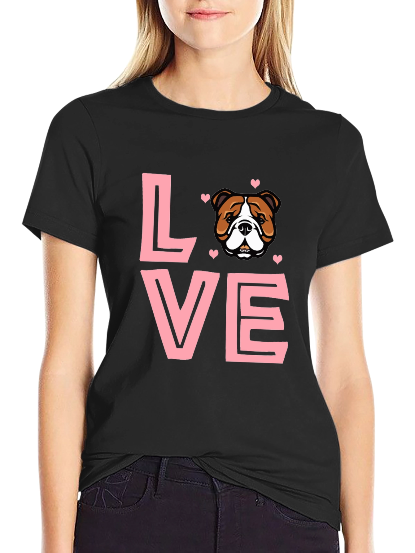 Bulldog Love T-Shirt - Cute Dog Lover Tee
