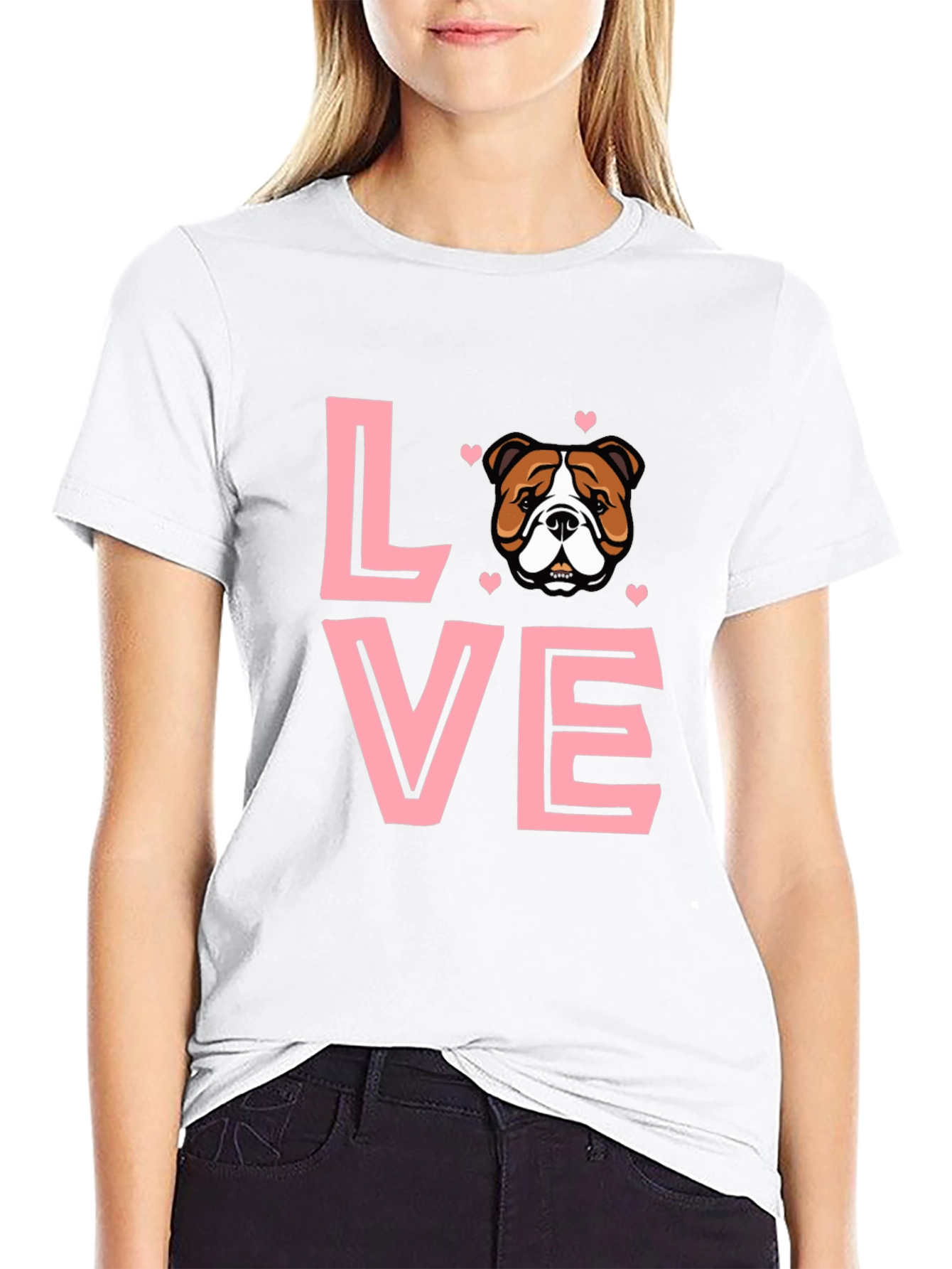 Bulldog Love T-Shirt - Cute Dog Lover Tee