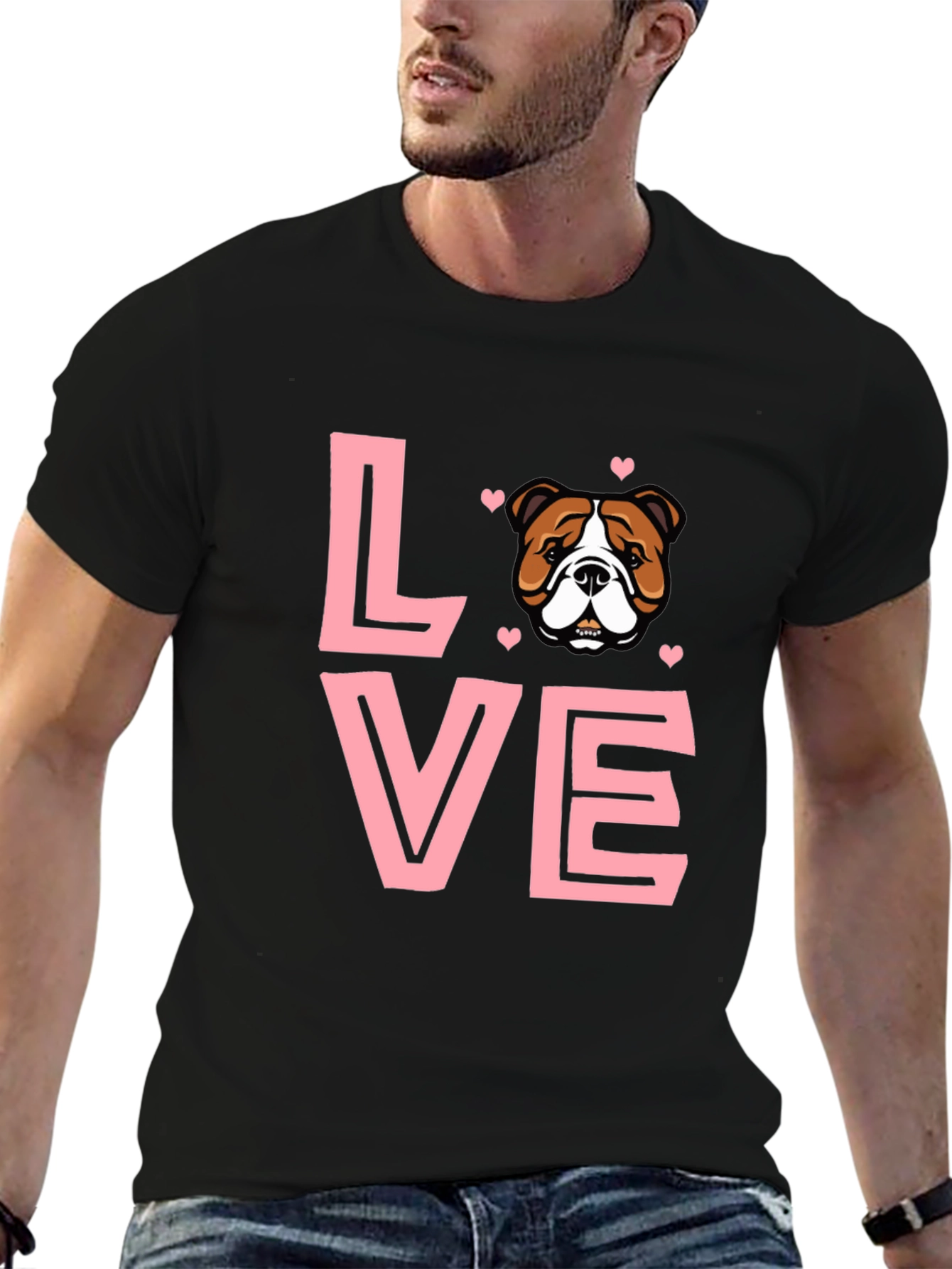 Bulldog Love T-Shirt - Cute Dog Lover Tee