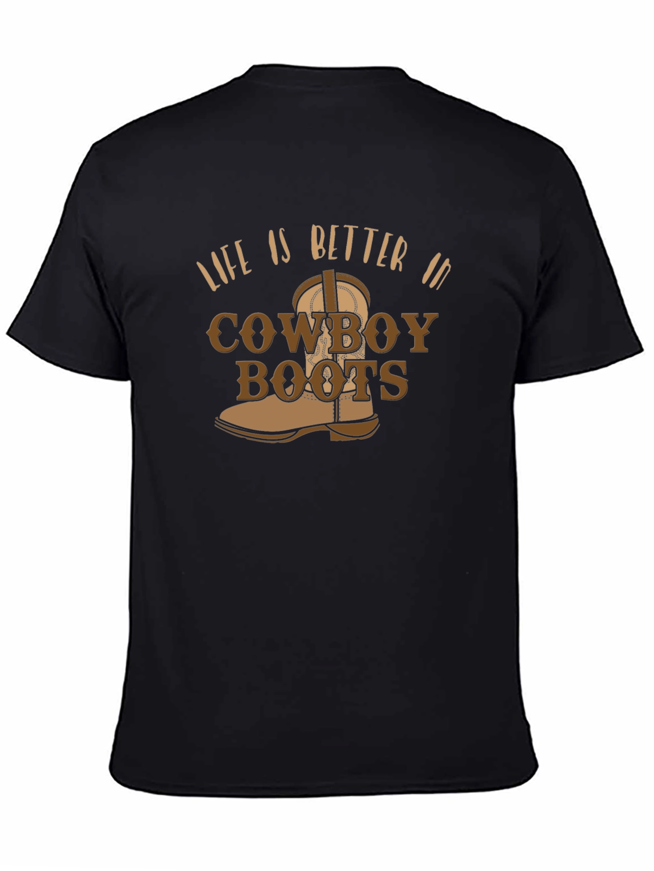 Cowboy Boots Graphic Tee - Western Style T-Shirt