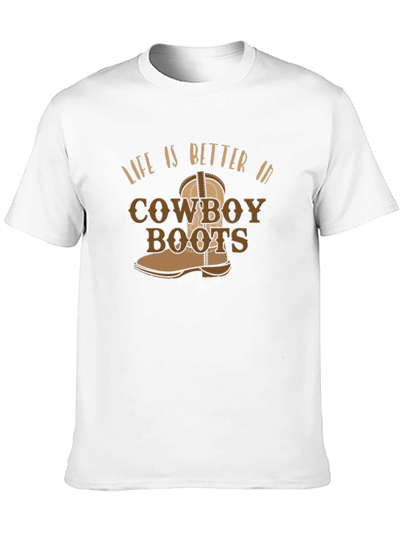 Cowboy Boots Graphic Tee - Western Style T-Shirt
