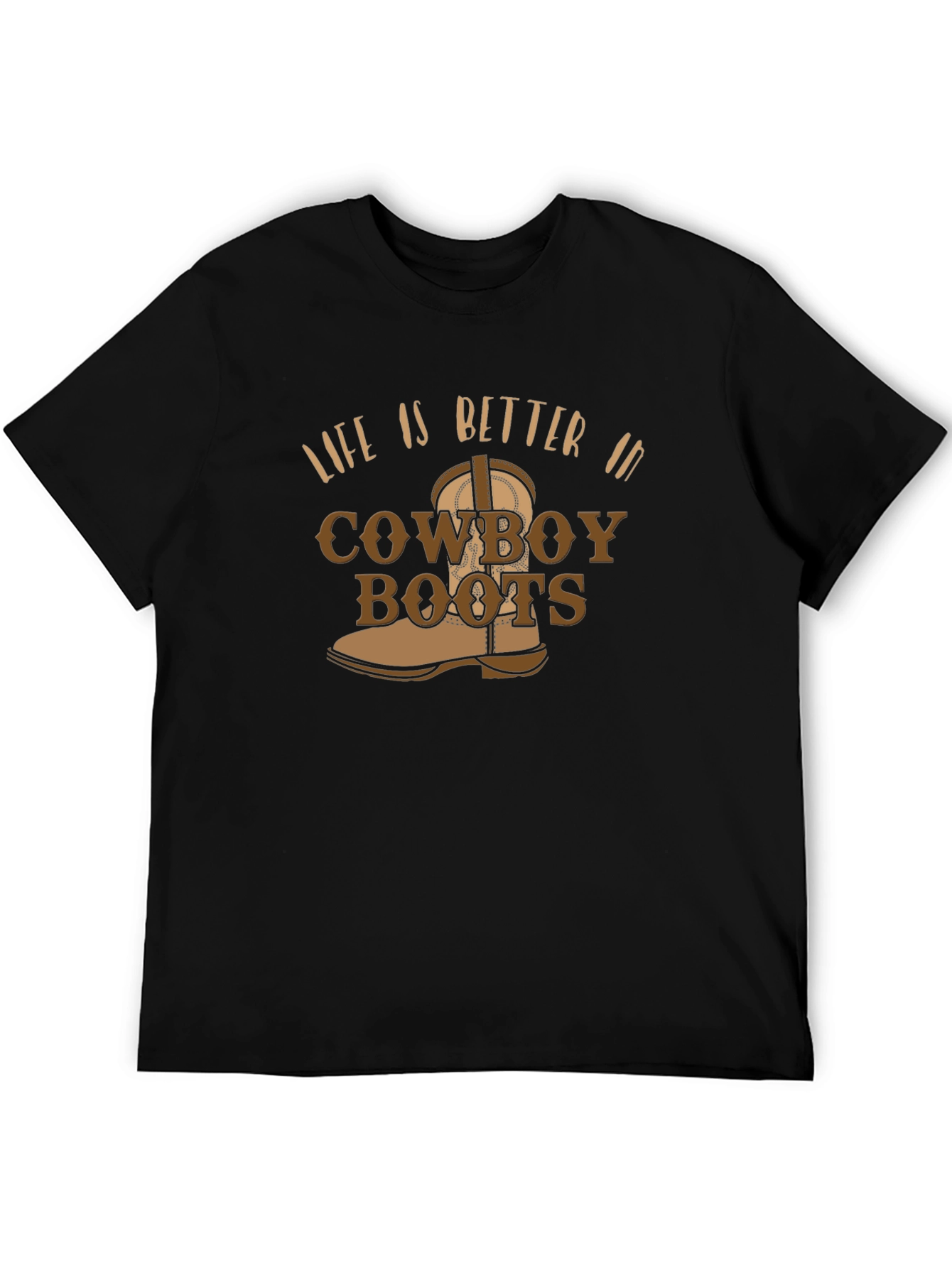 Cowboy Boots Graphic Tee - Western Style T-Shirt