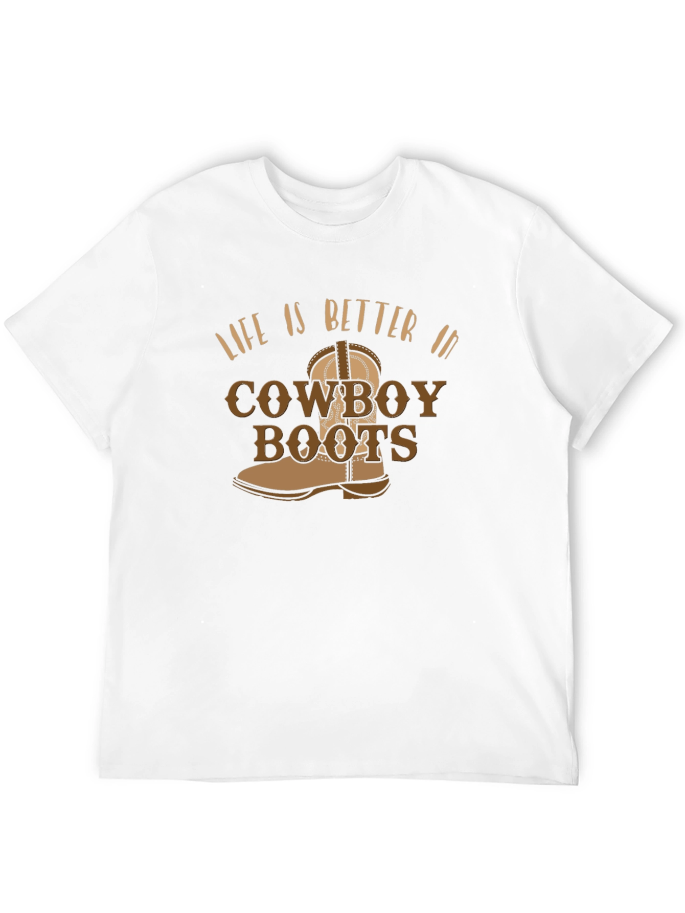 Cowboy Boots Graphic Tee - Western Style T-Shirt
