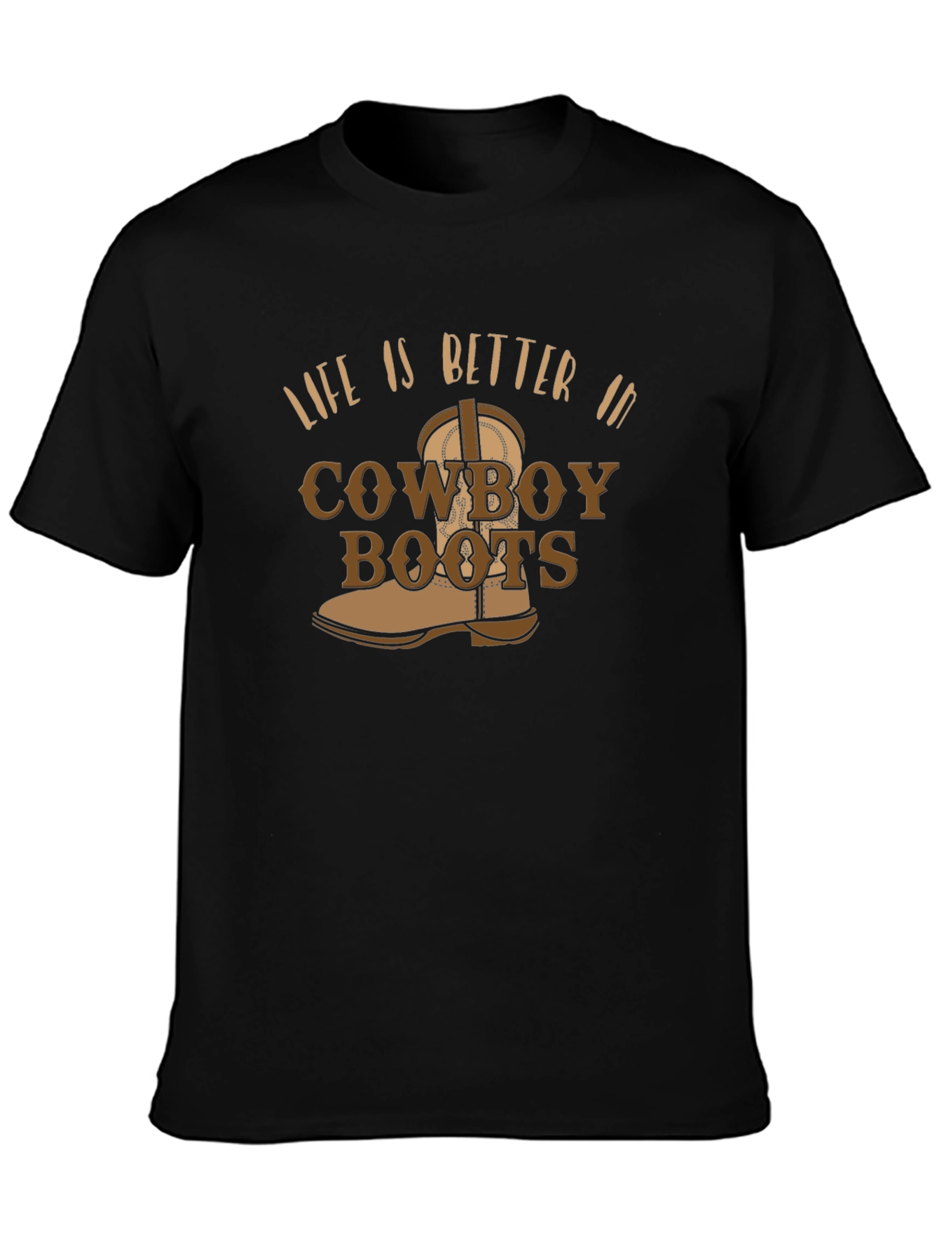 Cowboy Boots Graphic Tee - Western Style T-Shirt