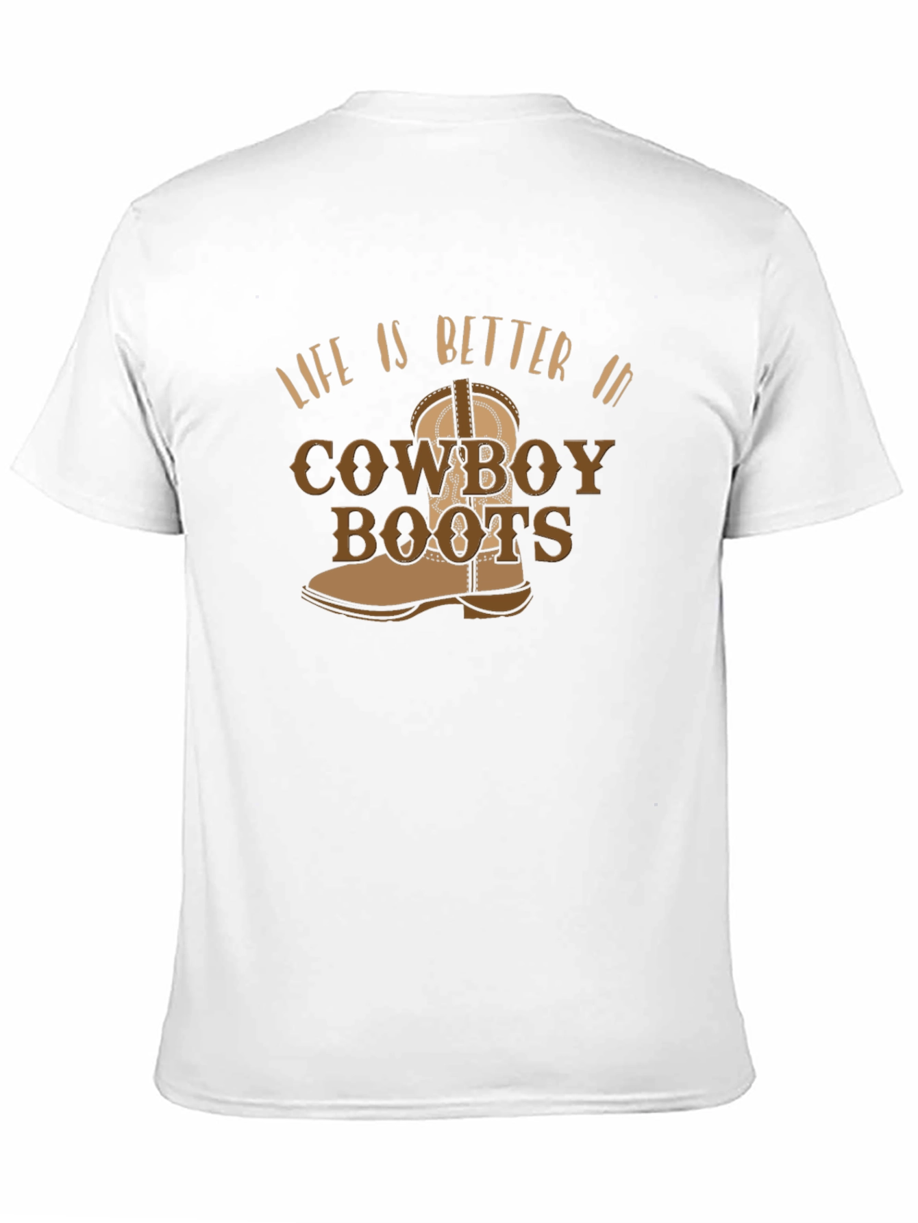 Cowboy Boots Graphic Tee - Western Style T-Shirt