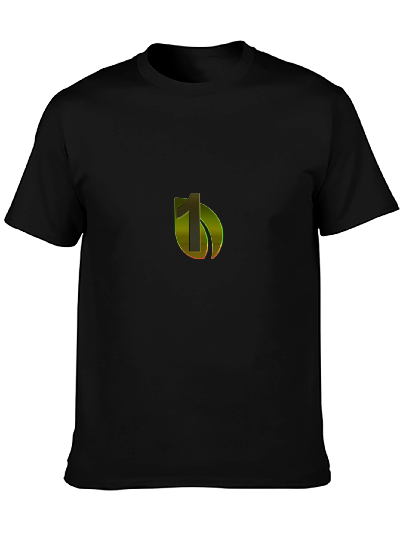 Stylish Black T-Shirt with Modern Logo