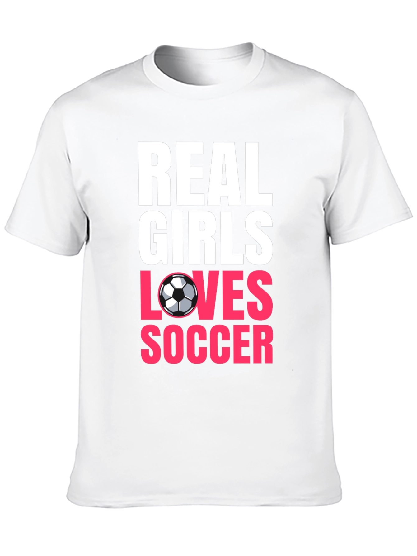 Real Girls Love Soccer Black T-Shirt