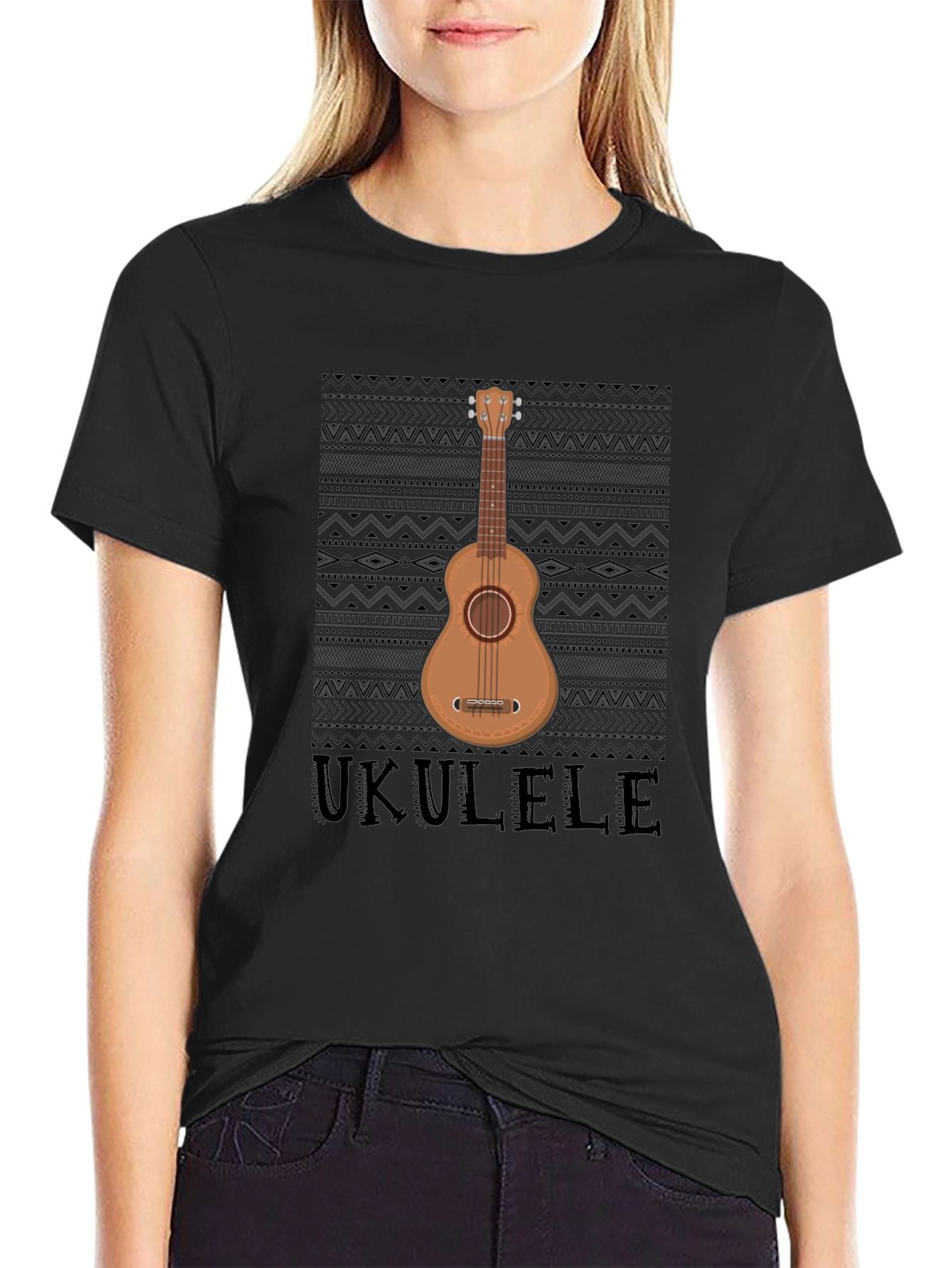 Ukulele Graphic T-Shirt - Music Lover Tee
