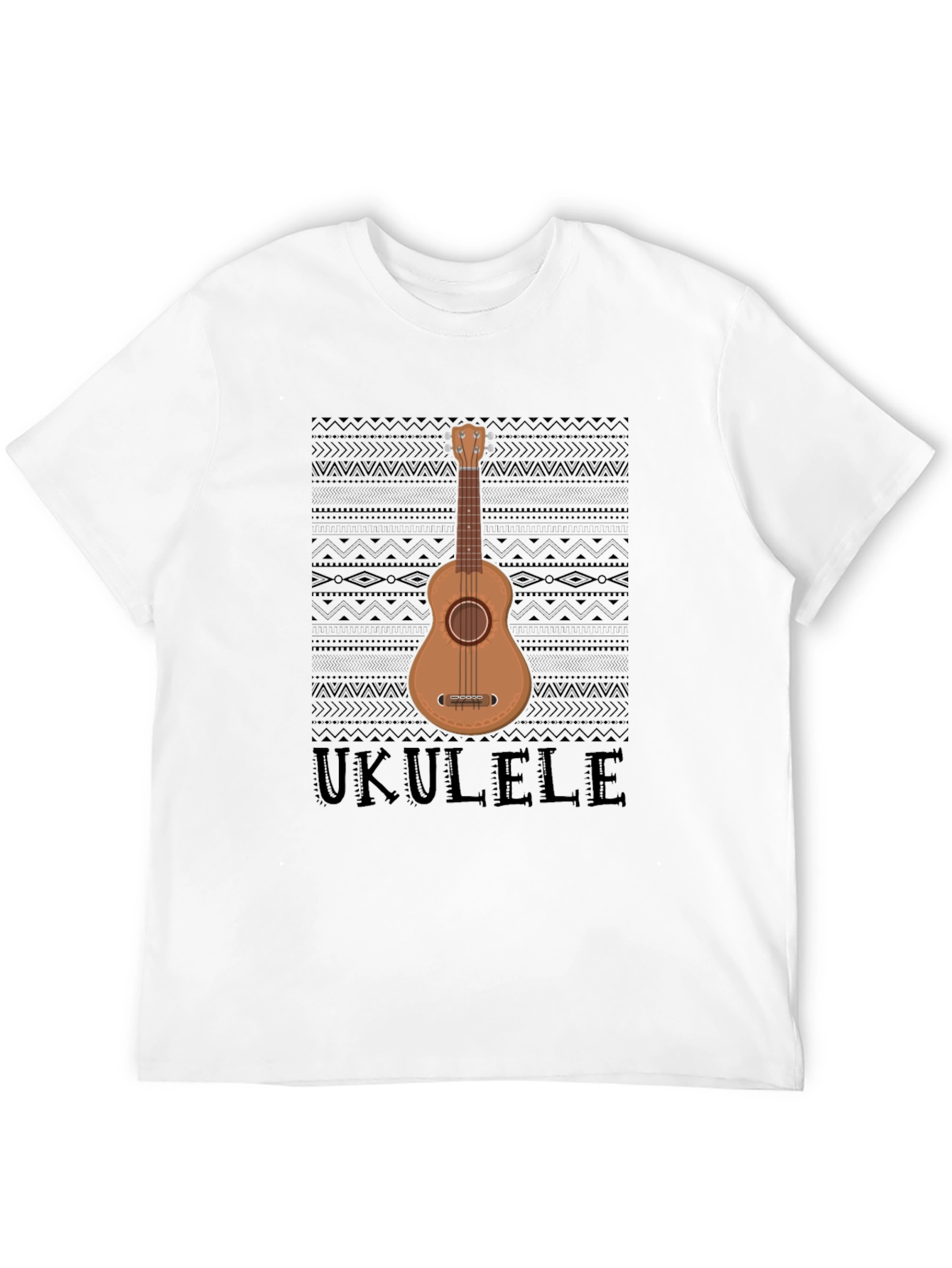 Ukulele Graphic T-Shirt - Music Lover Tee