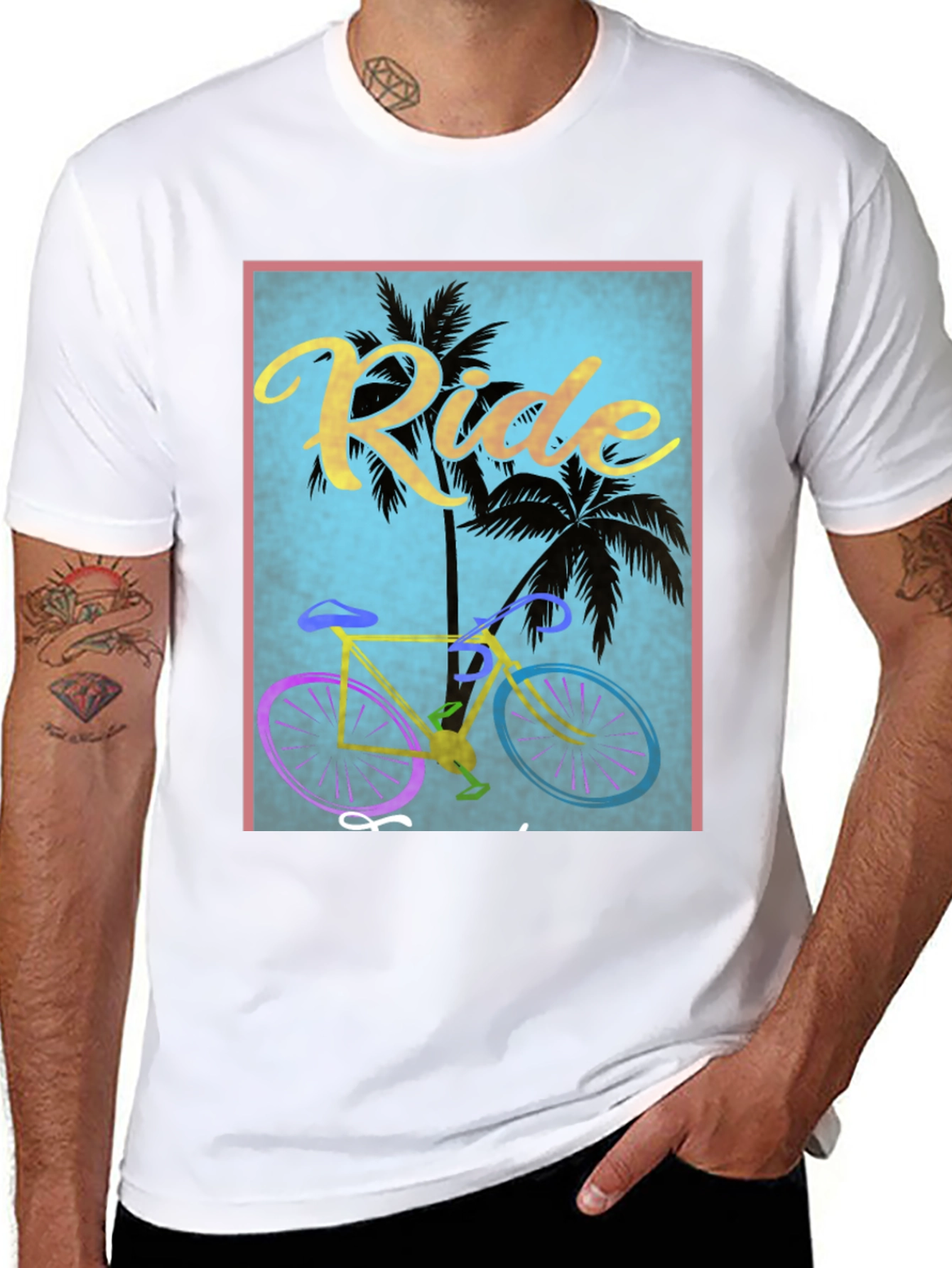 Ride the Beach Mens Graphic Tee