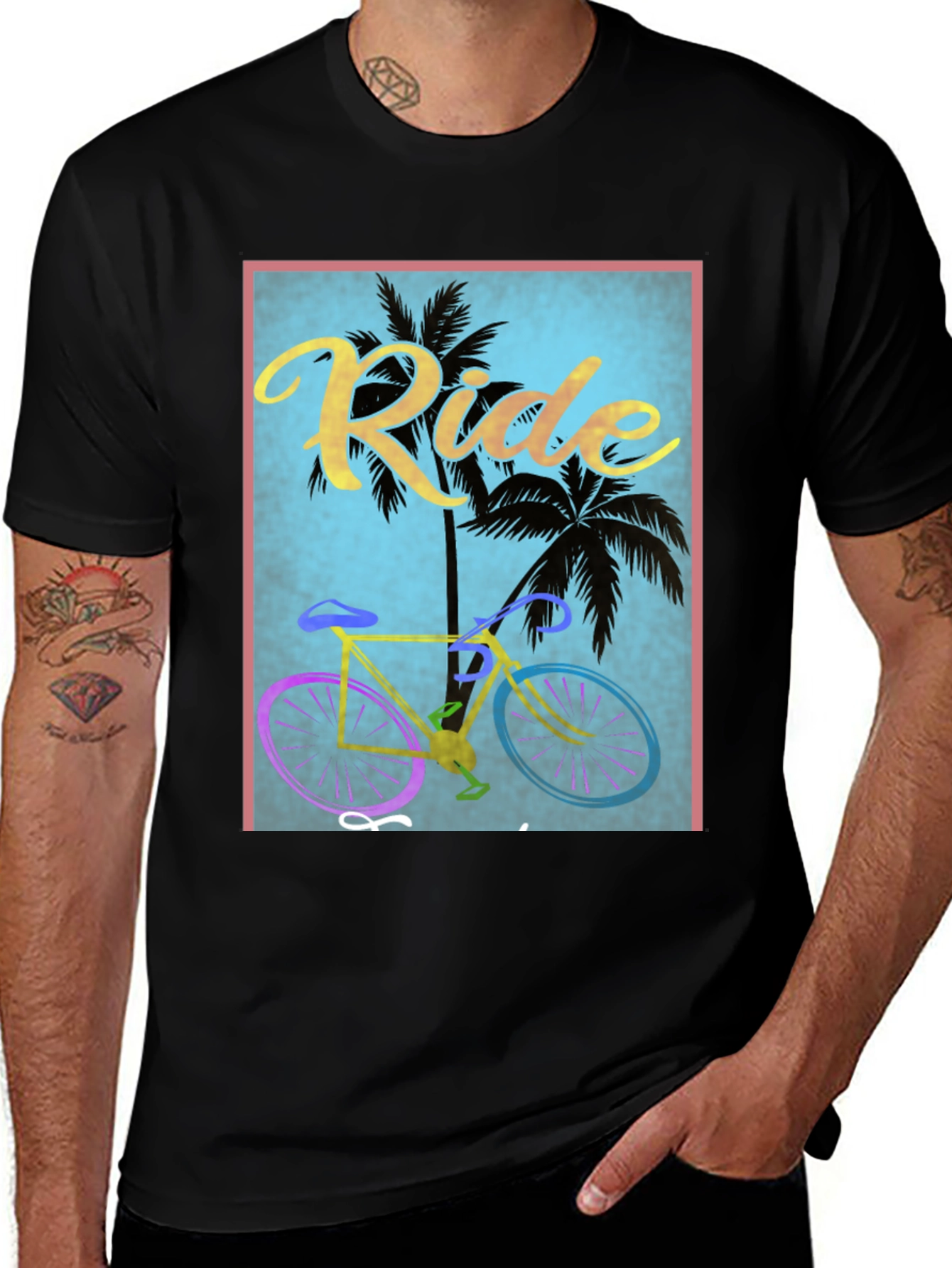 Ride the Beach Mens Graphic Tee