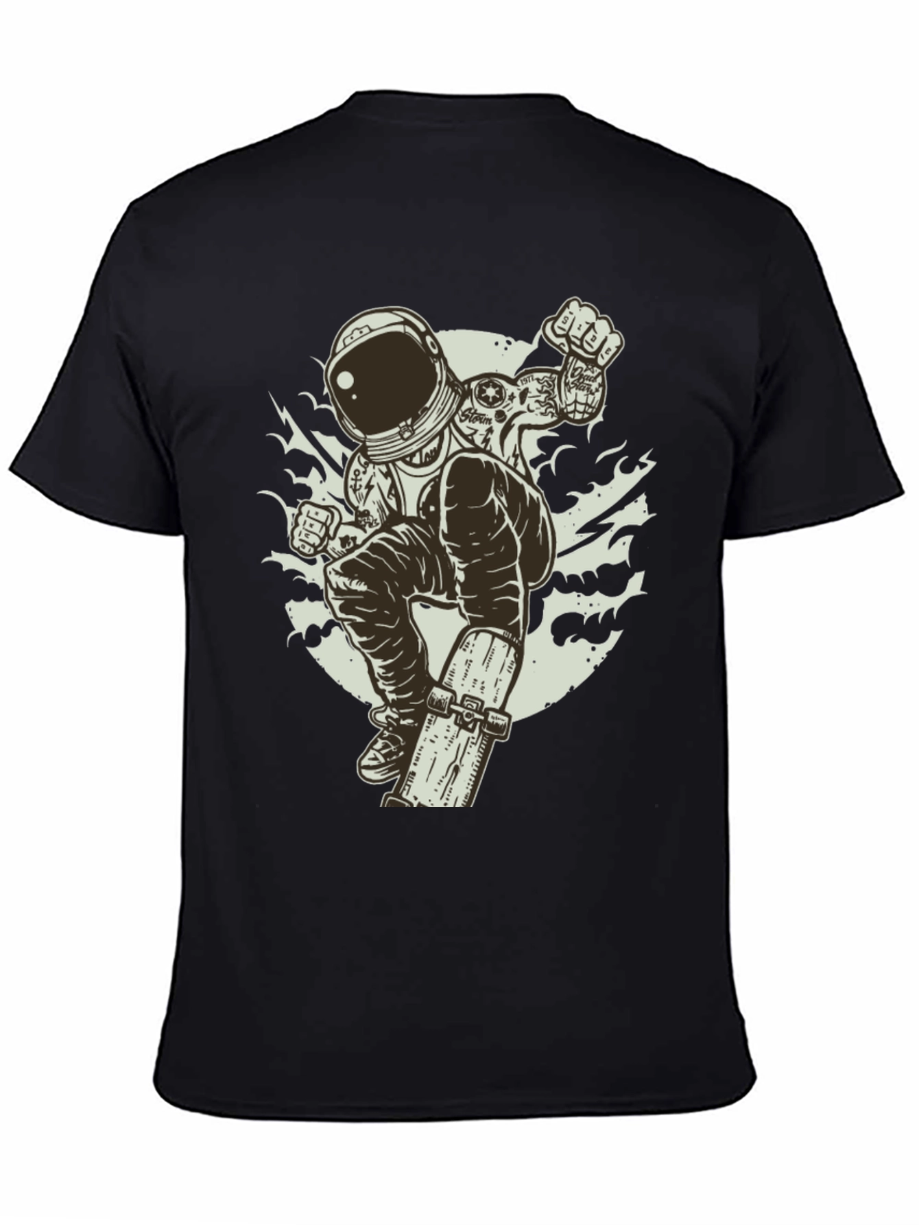 Skateboarding Astronaut Graphic Tee