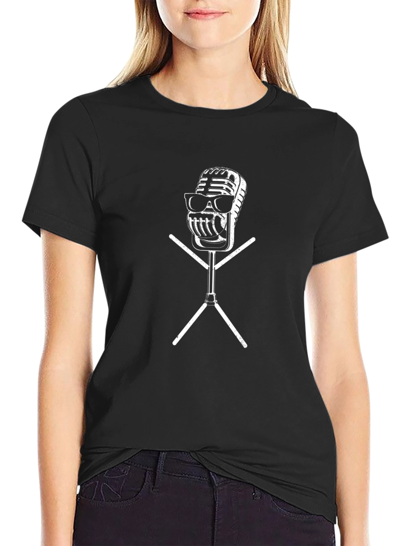 Cool Retro Microphone T-Shirt