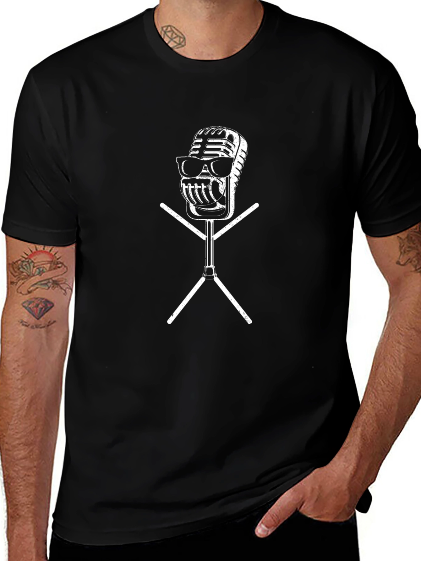 Cool Retro Microphone T-Shirt