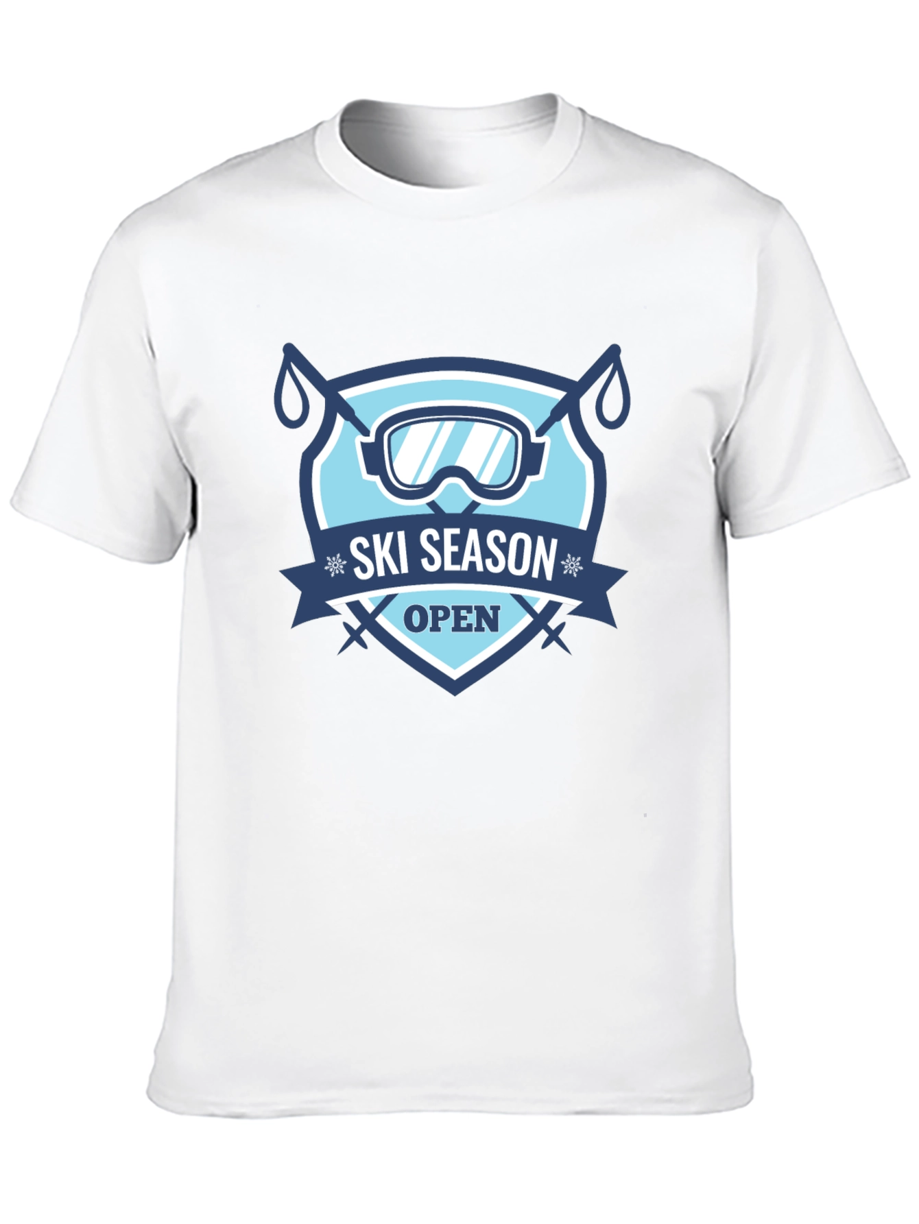 Ski Season Open Black T-Shirt