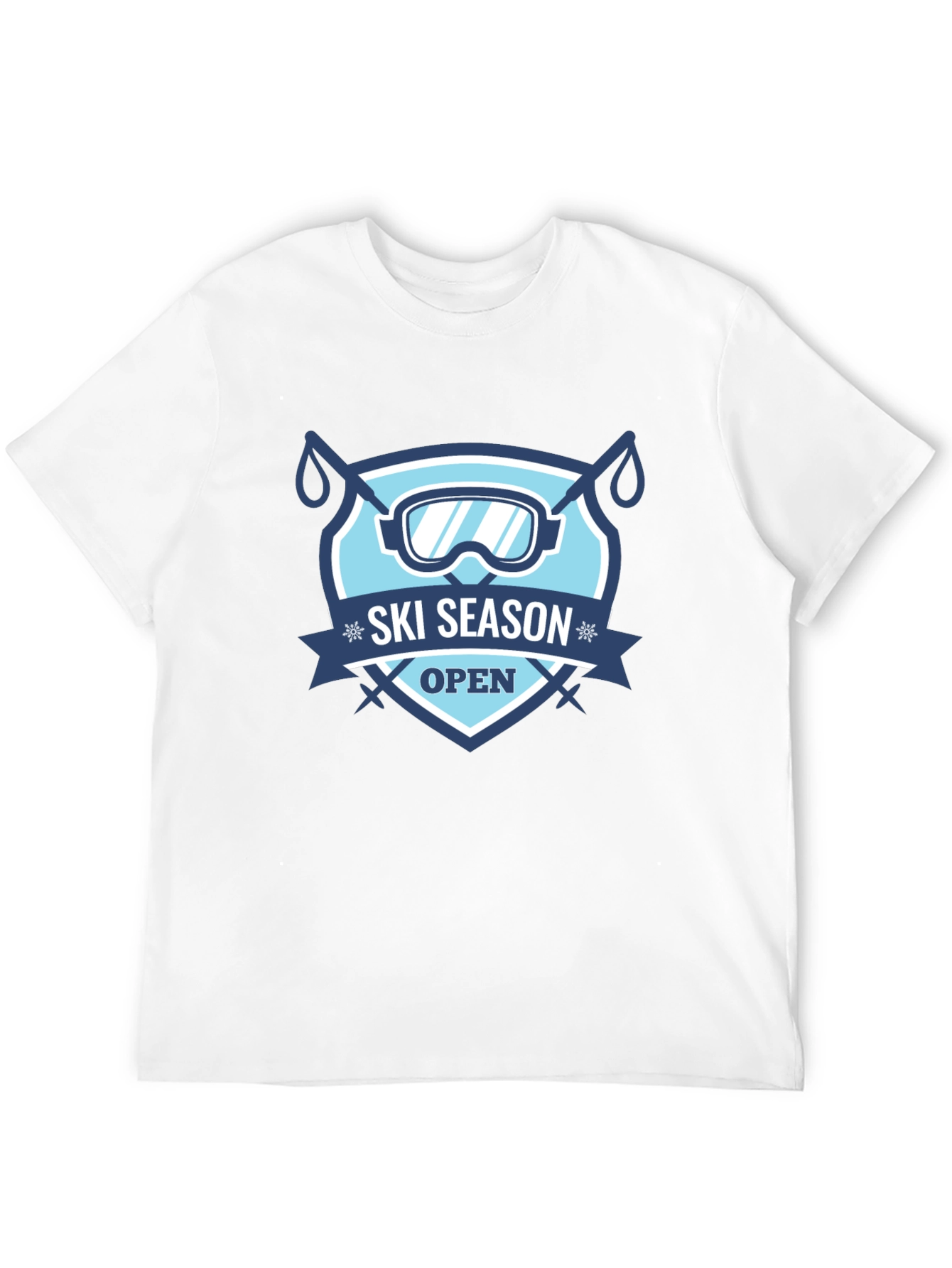 Ski Season Open Black T-Shirt