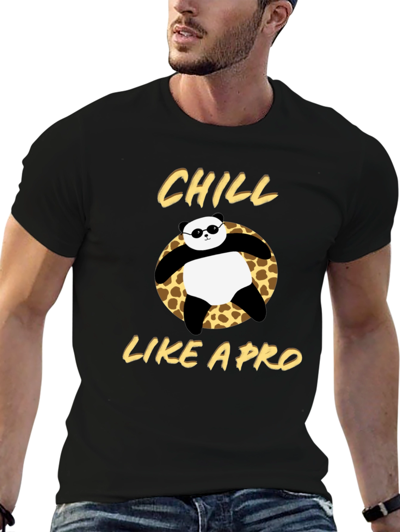 Chill Like a Pro Panda Graphic T-Shirt