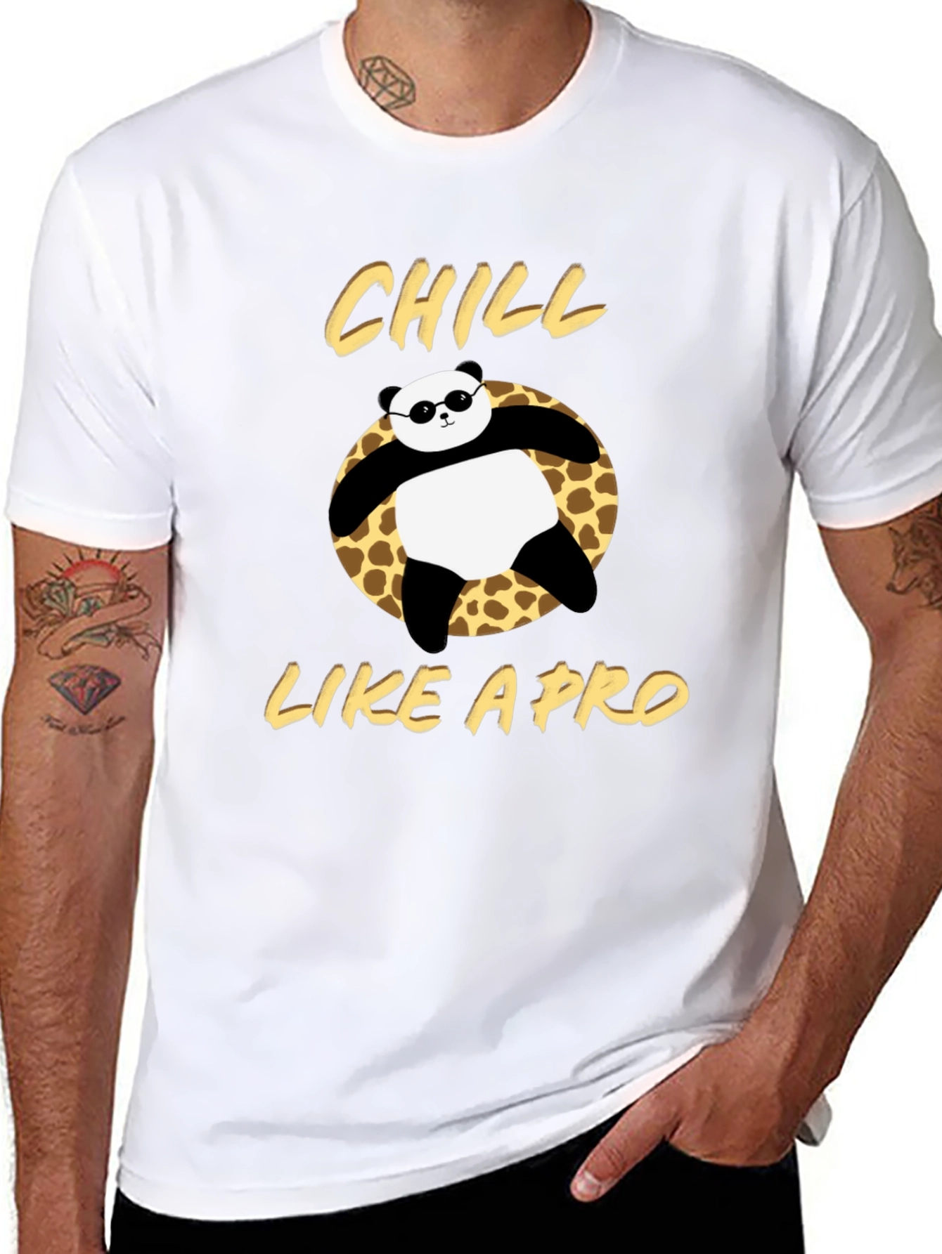 Chill Like a Pro Panda Graphic T-Shirt