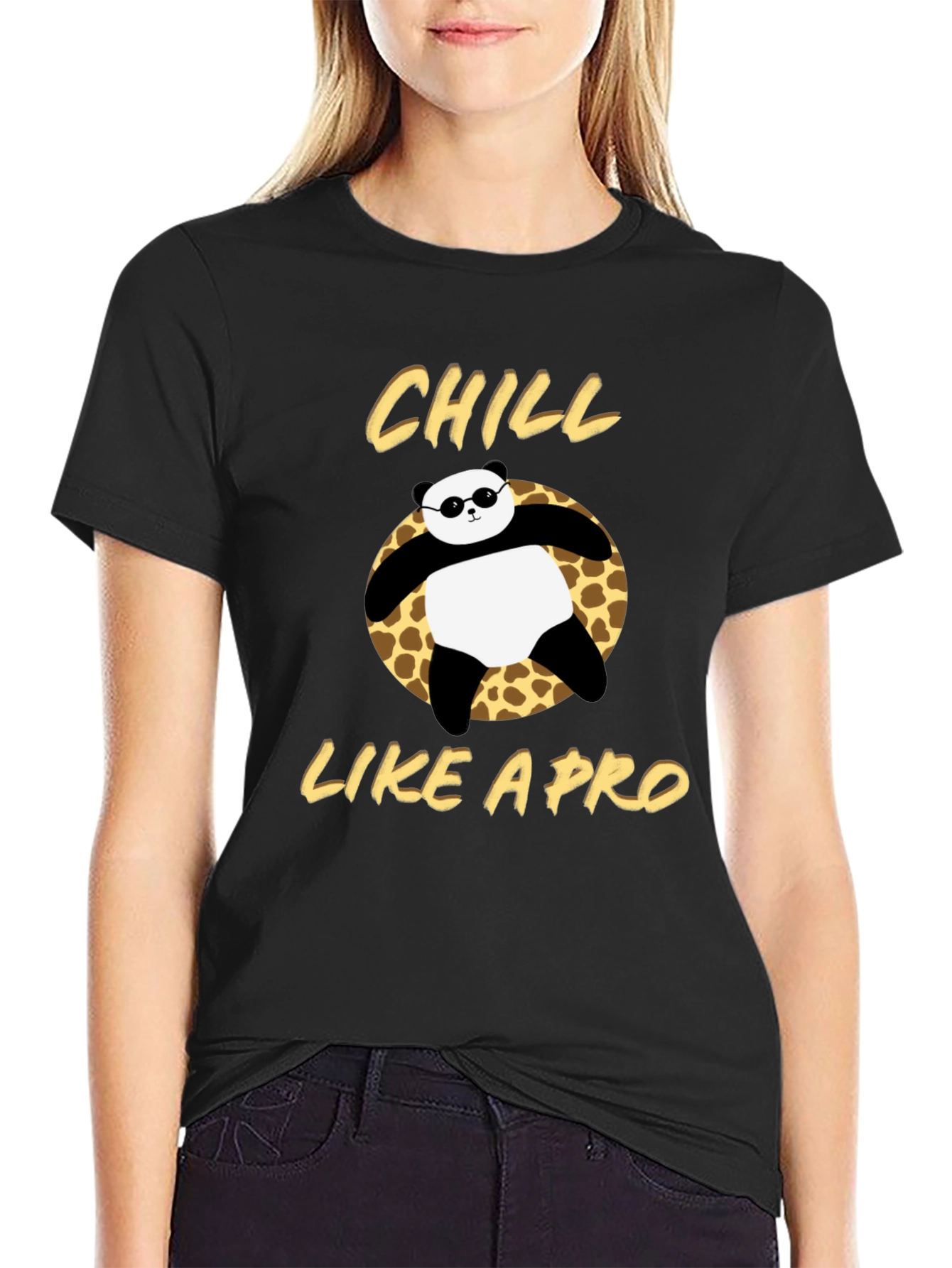 Chill Like a Pro Panda Graphic T-Shirt