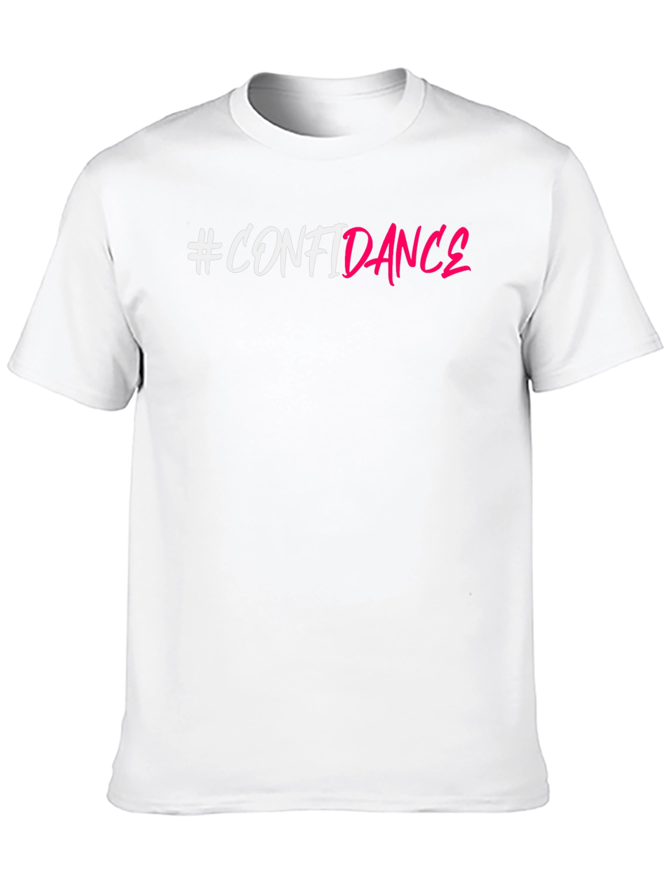 #Confidance Black Cotton Graphic Tee - Trendy & Stylish