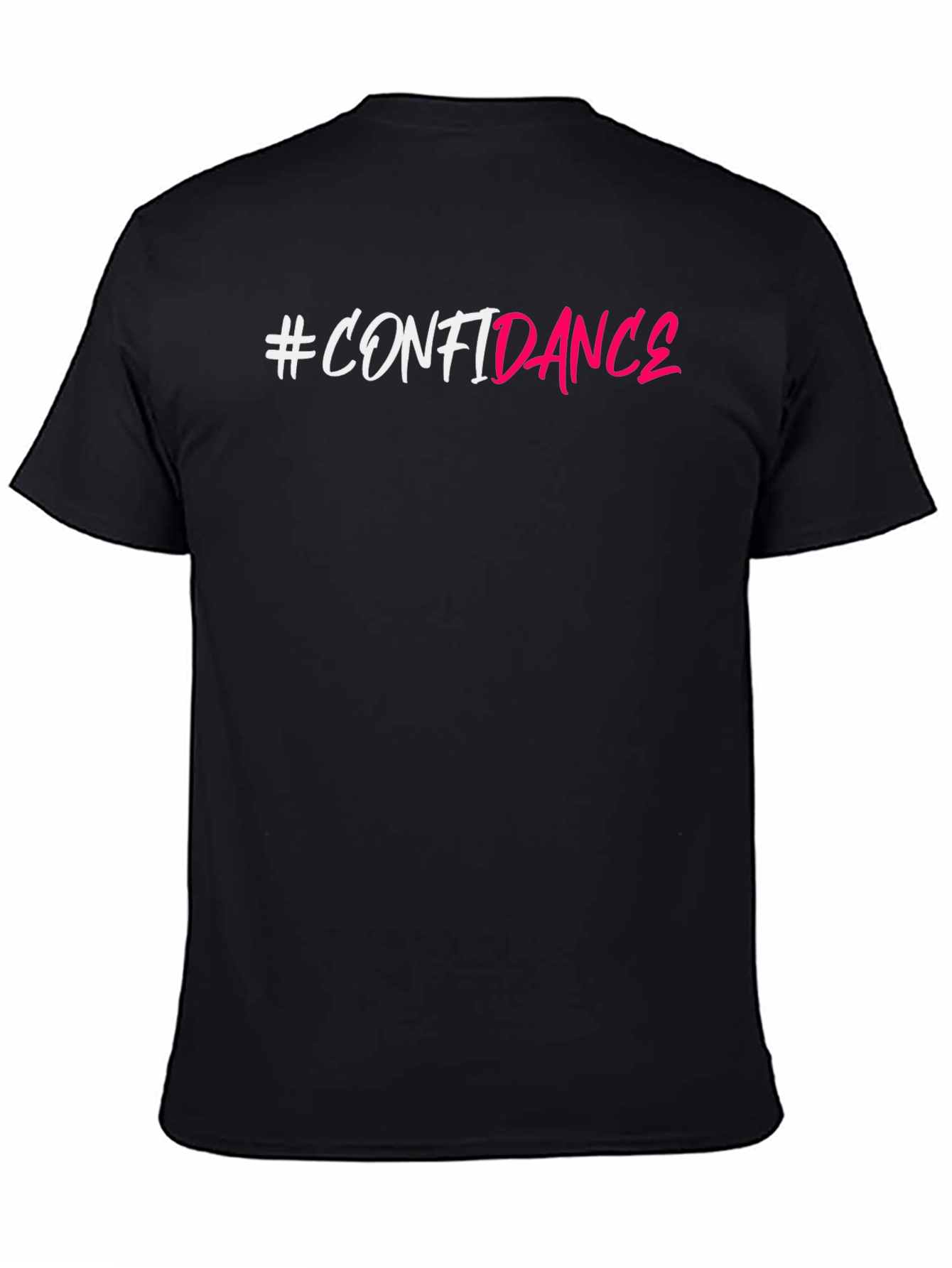 #Confidance Black Cotton Graphic Tee - Trendy & Stylish