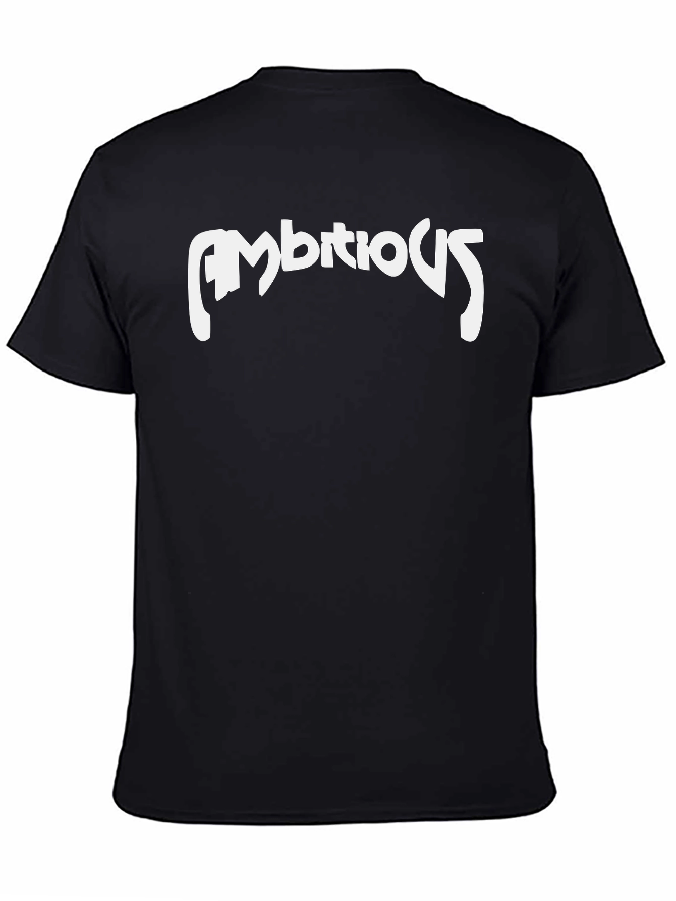 Ambitious Graphic T-Shirt - Black Cotton Blend