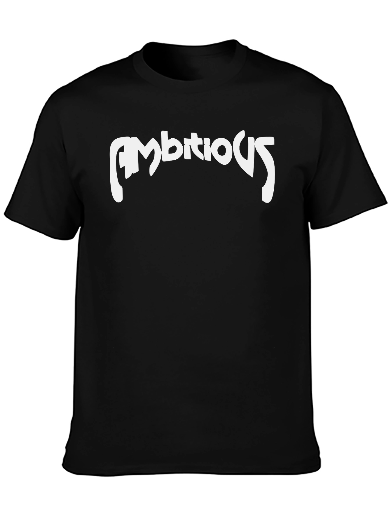 Ambitious Graphic T-Shirt - Black Cotton Blend