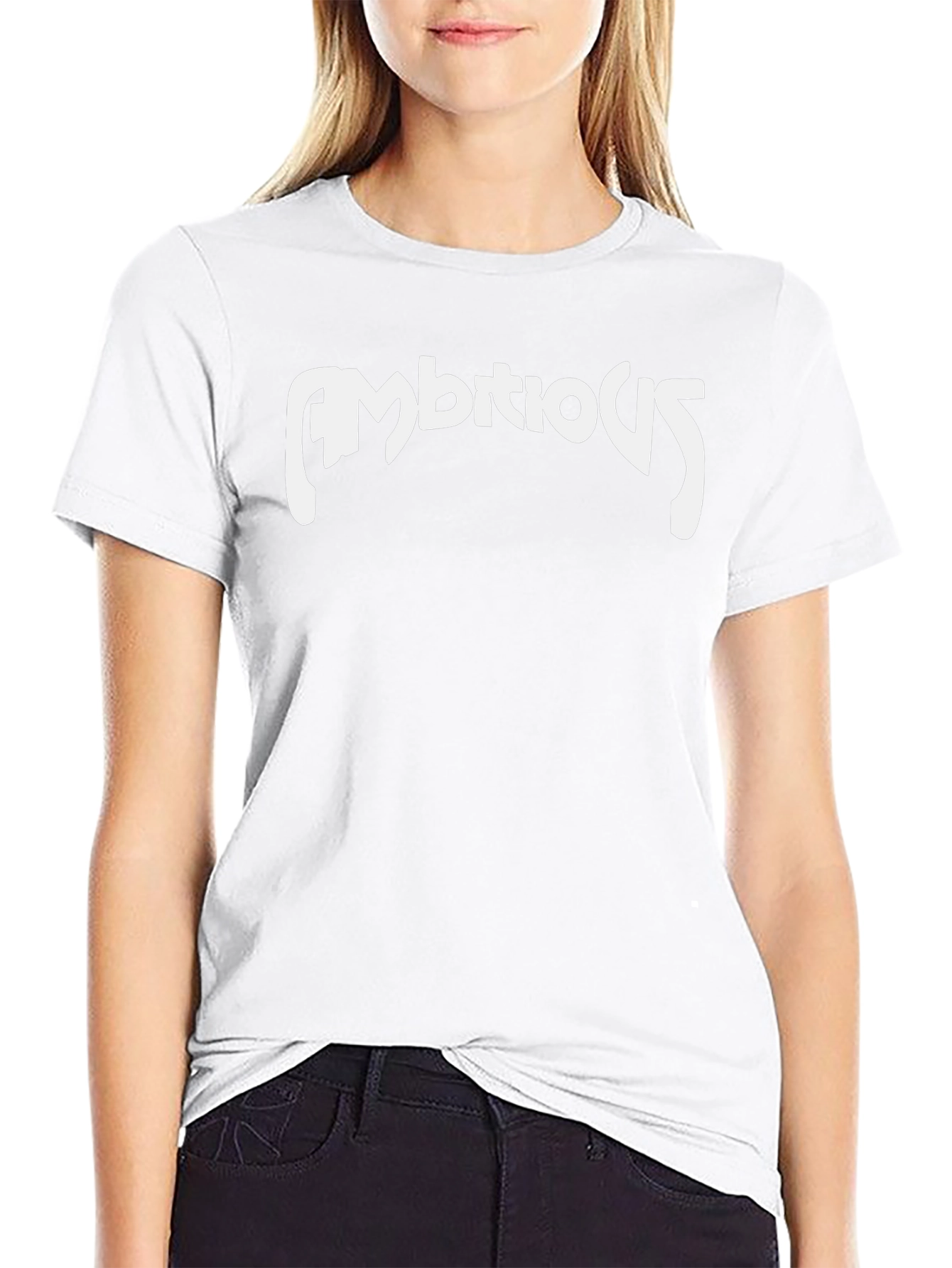 Ambitious Graphic T-Shirt - Black Cotton Blend