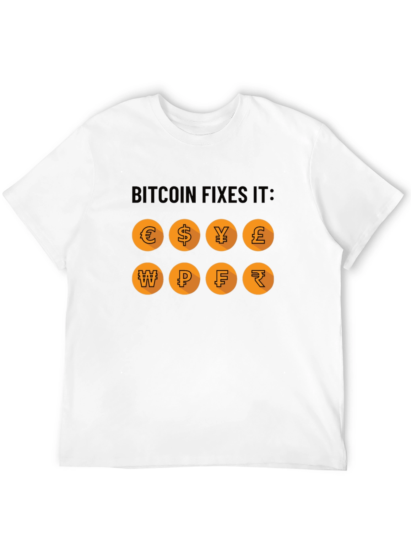 Bitcoin Fixes It T-Shirt Crypto Currency Tee