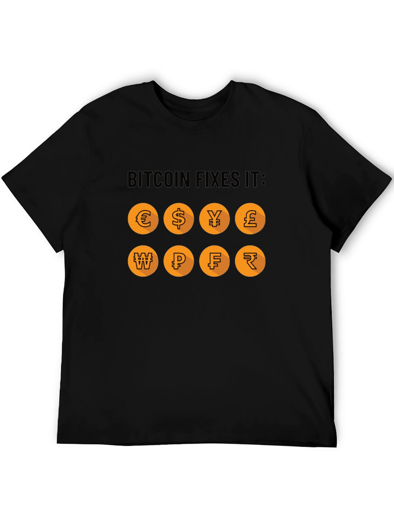 Bitcoin Fixes It T-Shirt Crypto Currency Tee