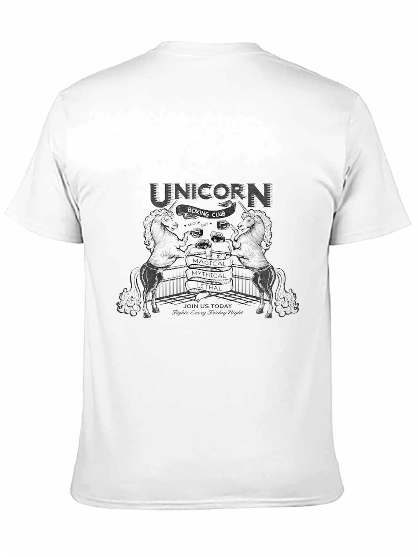 Unicorn Boxing Club Black T-Shirt