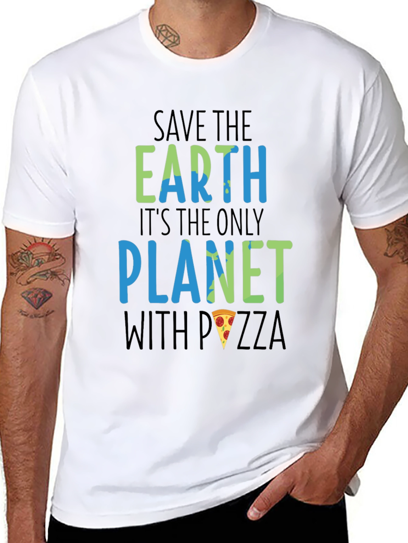 Save the Earth Pizza Planet Graphic Tee